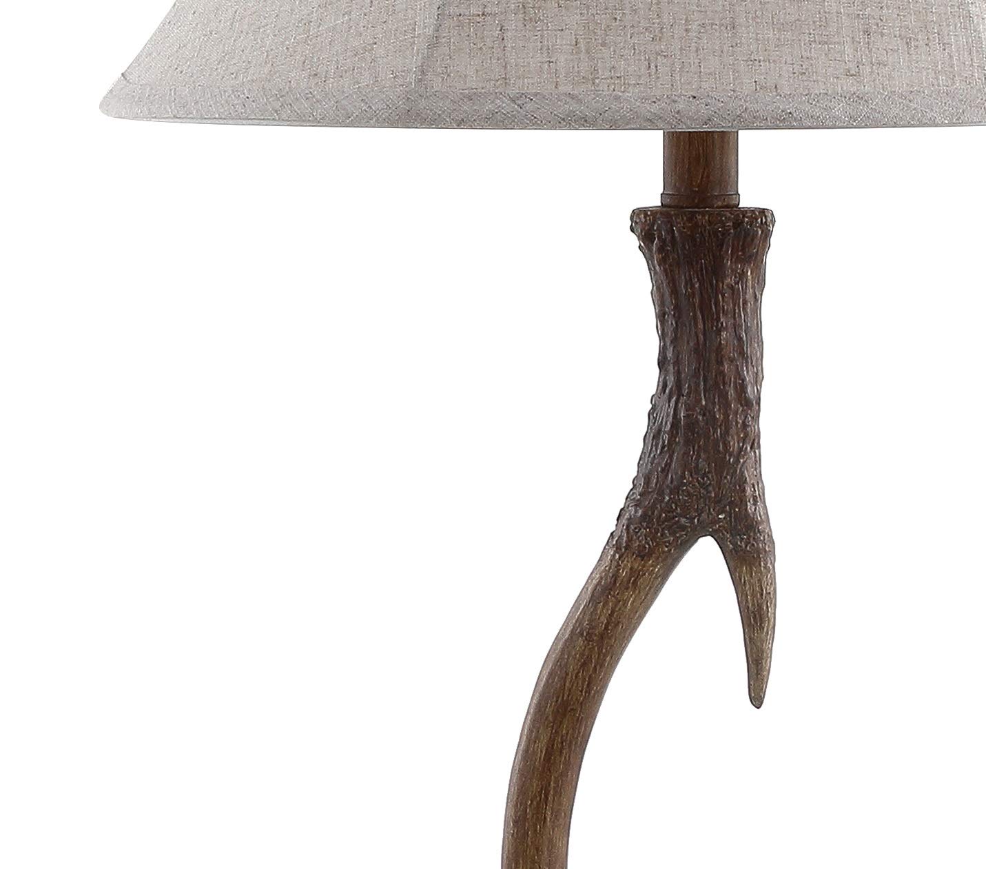 Jonathan Y Jyl6305A Antler 27.5" Rustic Resin Led Table Lamp Traditional Bedside Desk Nightstand Lamp For Bedroom Living Room Office College Bookcase Led Bulb Included, Brown
