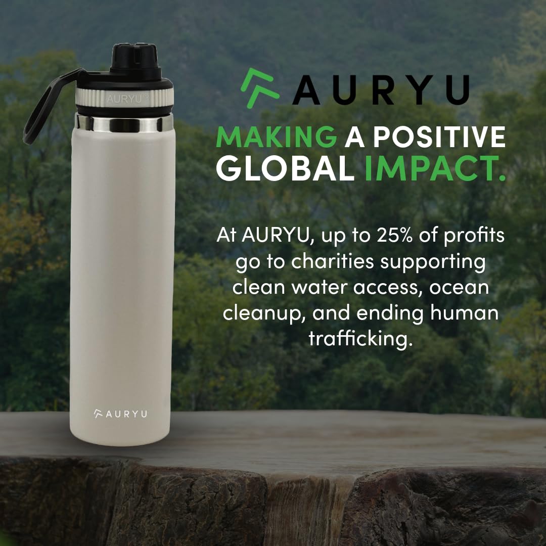 24Oz Triple-Walled Insulated Water Bottle Plus A Bonus Lid Included, Perfect For Sports & Travel