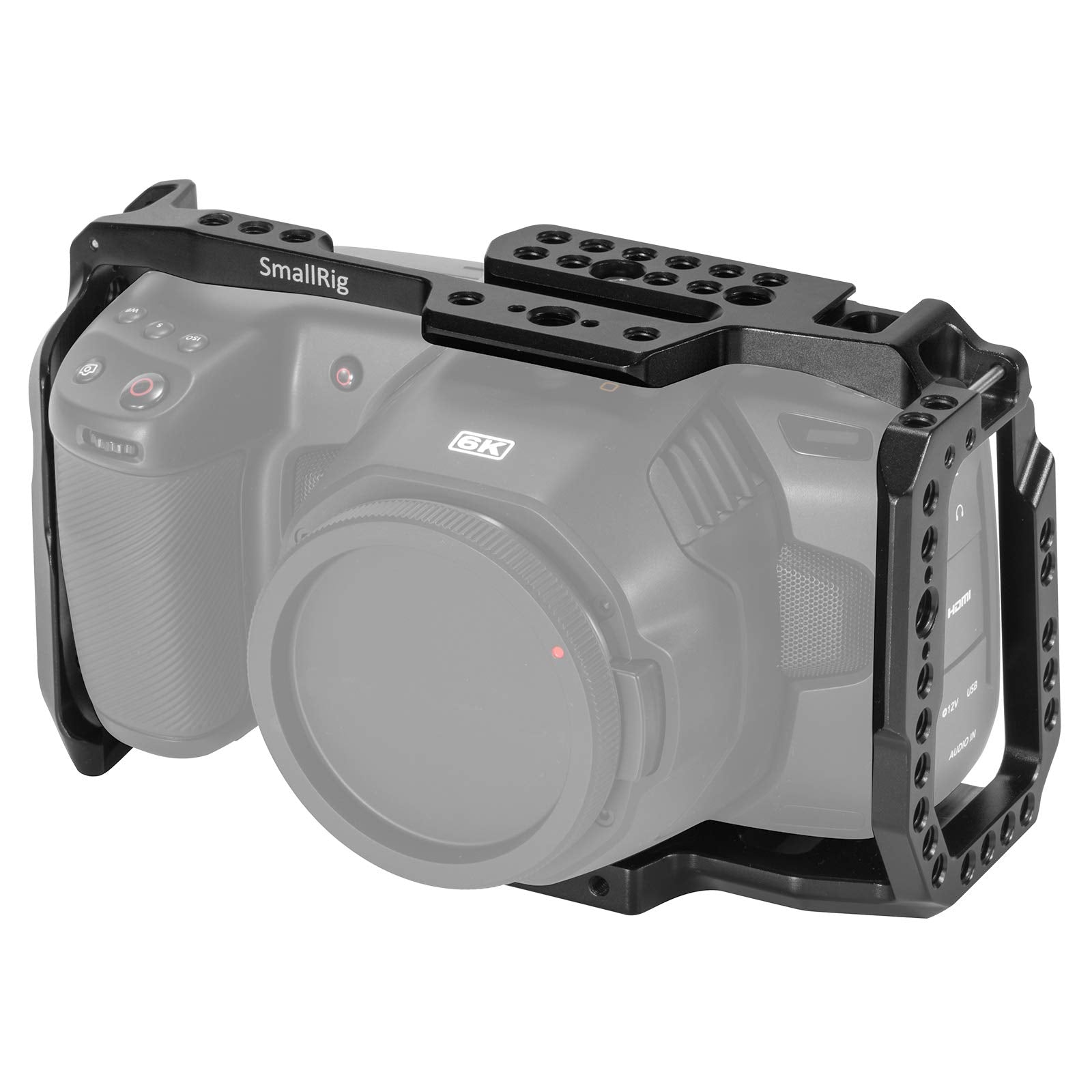 Smallrig [ Version] Bmpcc 4K & 6K Cage For Blackmagic Design Pocket Cinema Camera 4K & 6K W/Cold Shoe, Nato Rail – 2203