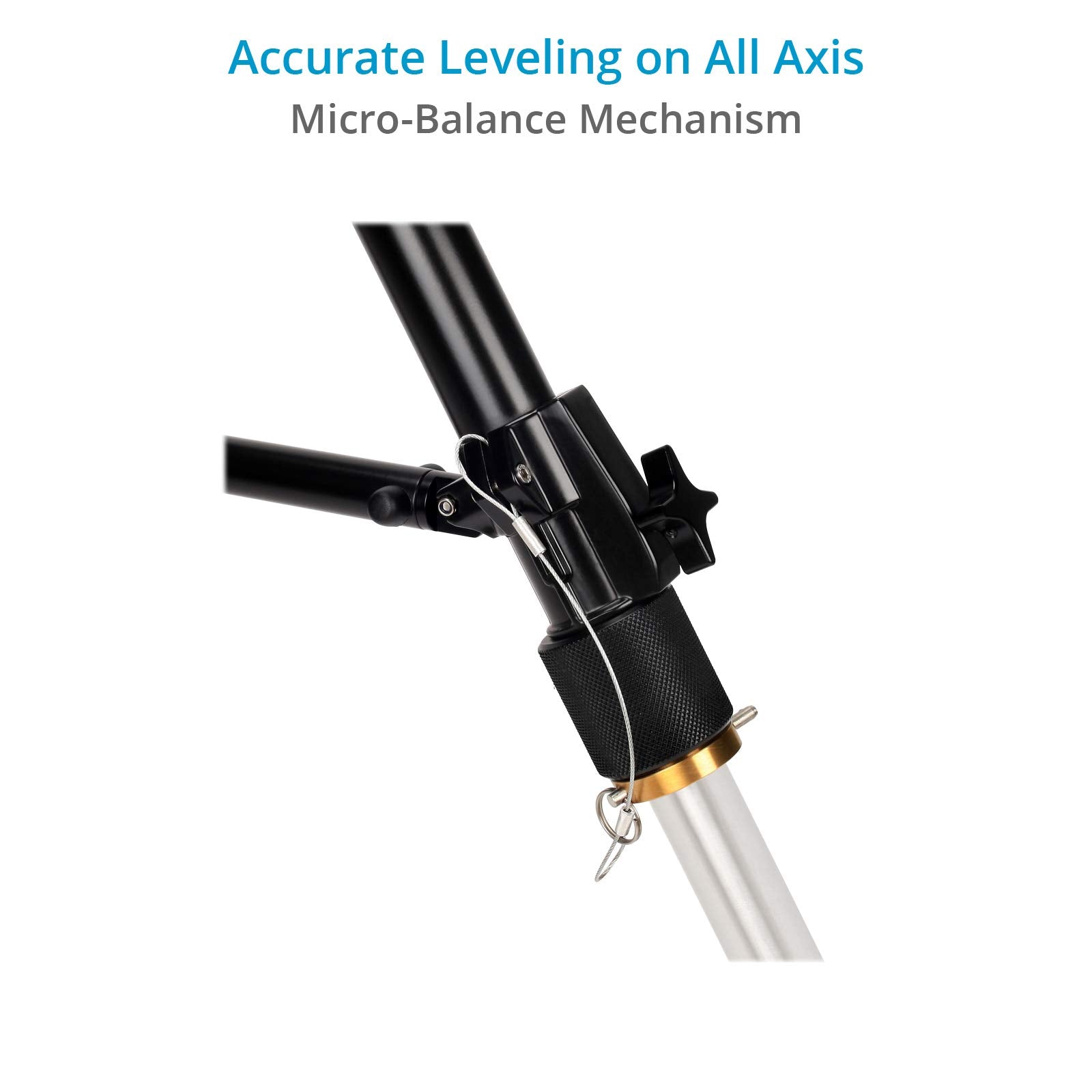 Proaim Grav-Ity Heavy-Duty Camera Tripod Stand (Mitchell Base) For Slider, Jib, Dolly And Geared Heads. Height Range Of 32.3 To 47.2". Payload Up 300Kg / 661Lb (Tp-Gvty-02)