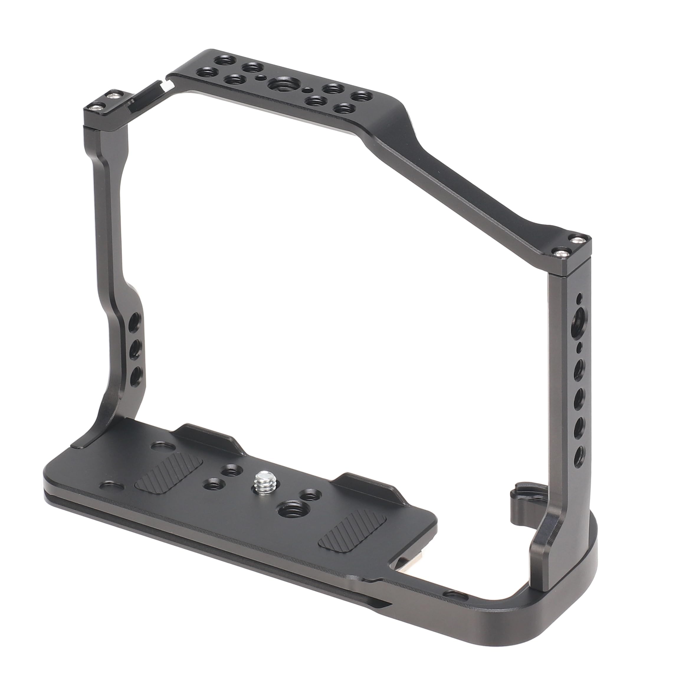 Focusfoto Camera Cage For Nikon Z8 Mirrorless Camera, Aluminium Video Stabilizer Rig With Cold Shoe, 1/4" Screw Mouting, 3/8"-16 Locating Pins For Arri Grip, Quick Release Plate For Arca-Swiss Tripod