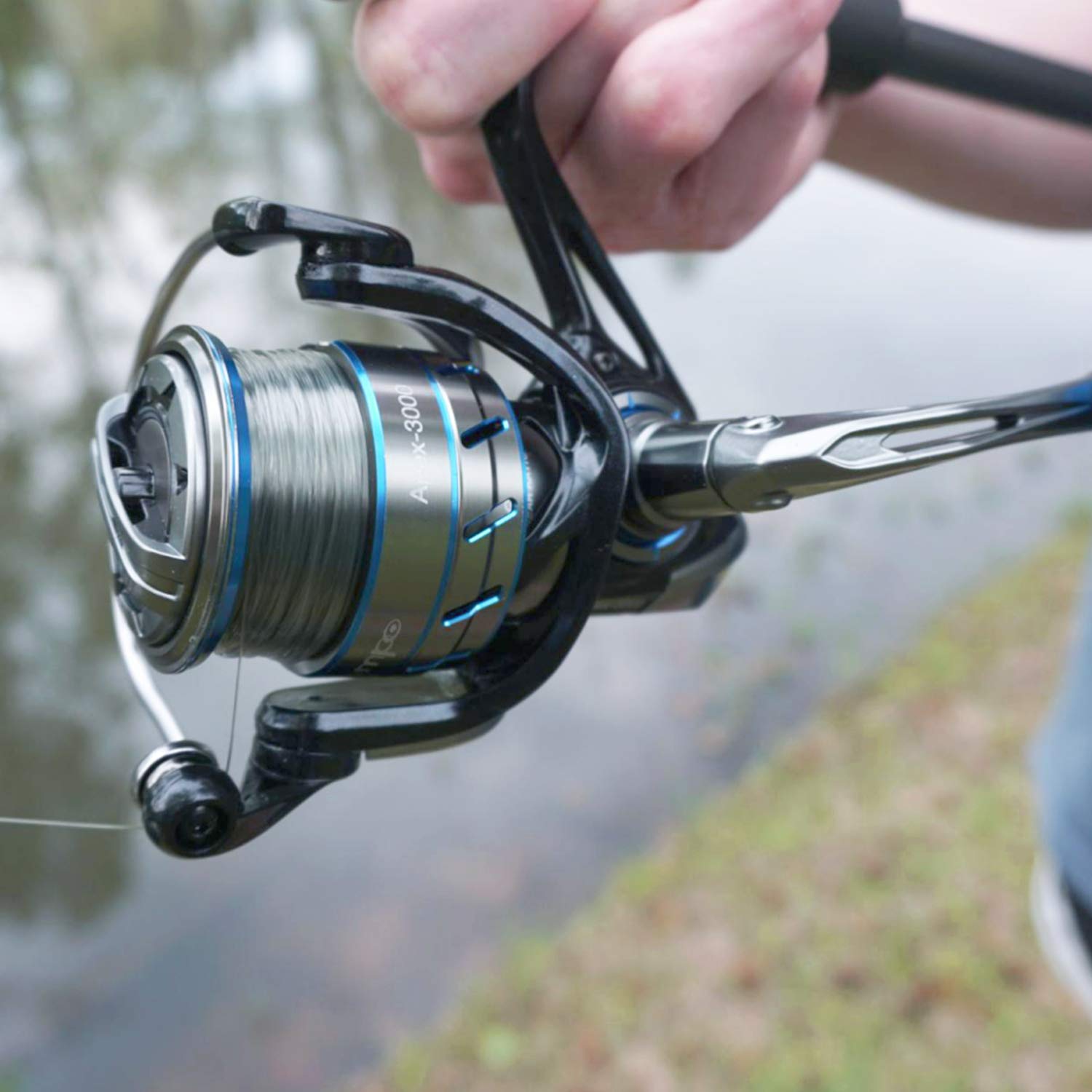 Tempo Apex Plus Spinning Reel, Ultralight Premium Magnesium Body, Super Smooth Fishing Reel With 10 + 1 Bb, Powerful And Durable Reel With Strong 39Lb Max Carbon Fiber Drag