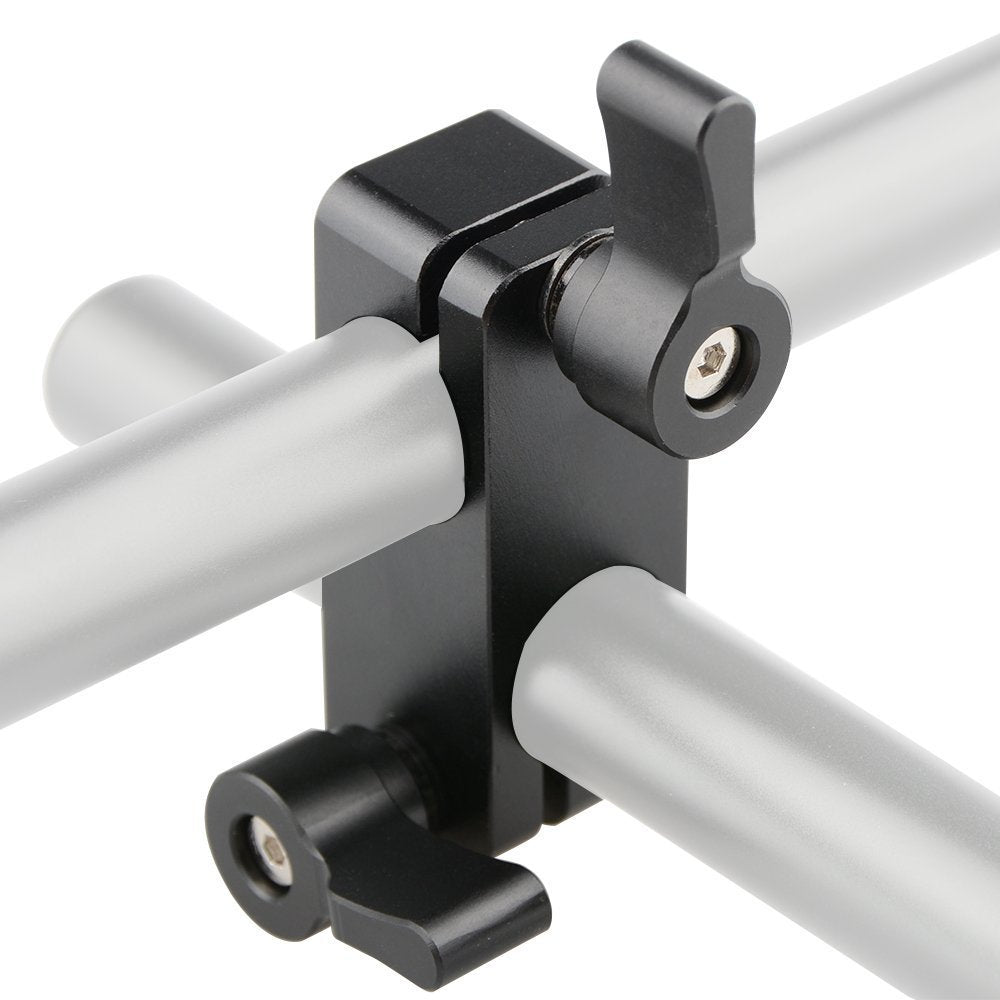Camvate Right Angle Rod Clamp 15Mm Rod 90 Degree Rotate For Video Camera Dslr Rig(2 Pcs) - 1777