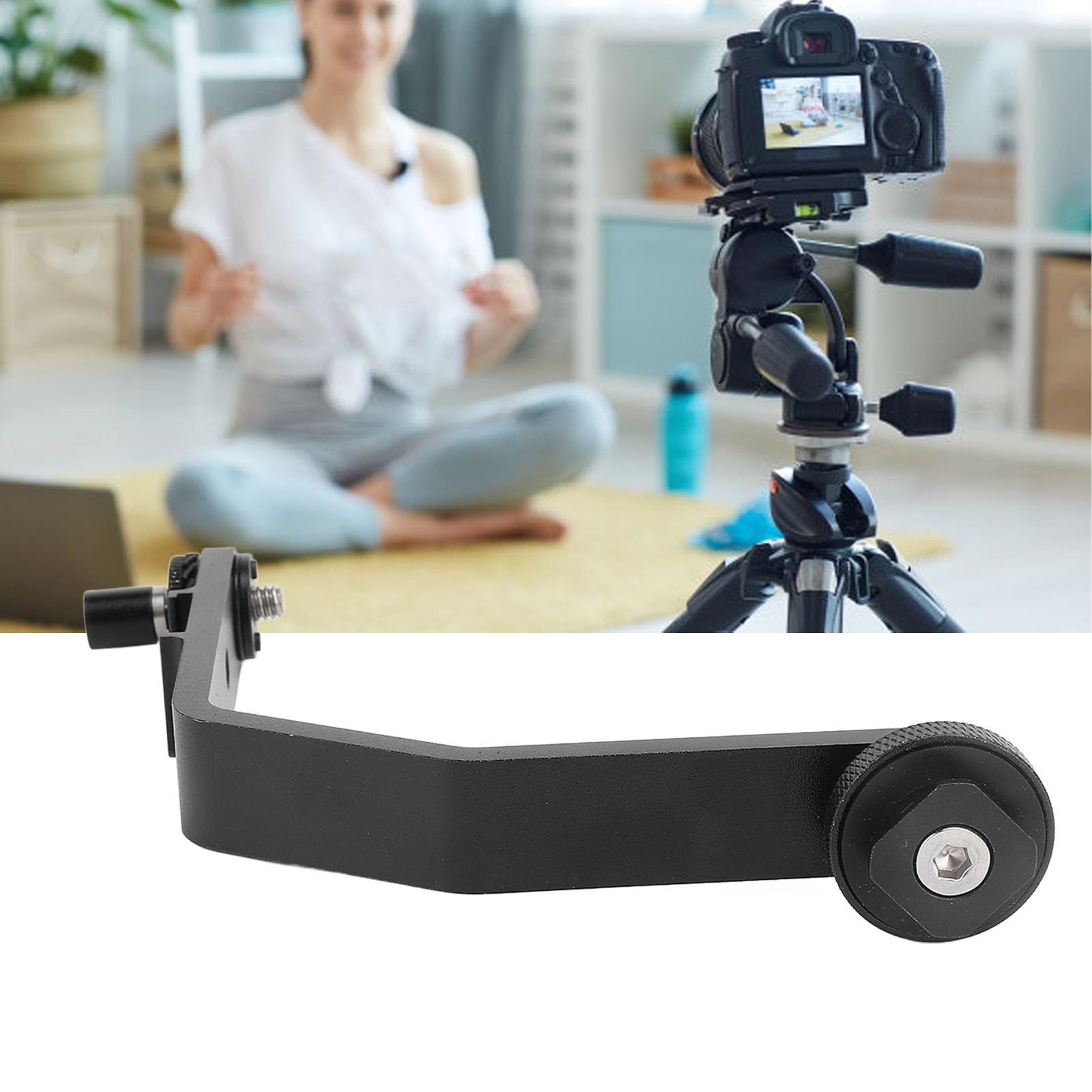 Gowenic Universal 4K Hd Multimedia Interface Camera Field Display Stabilizer Arm With 360 Degree Tilt, Led Light And Mic Expansion For F7 Fw703 Lut7S T7 7