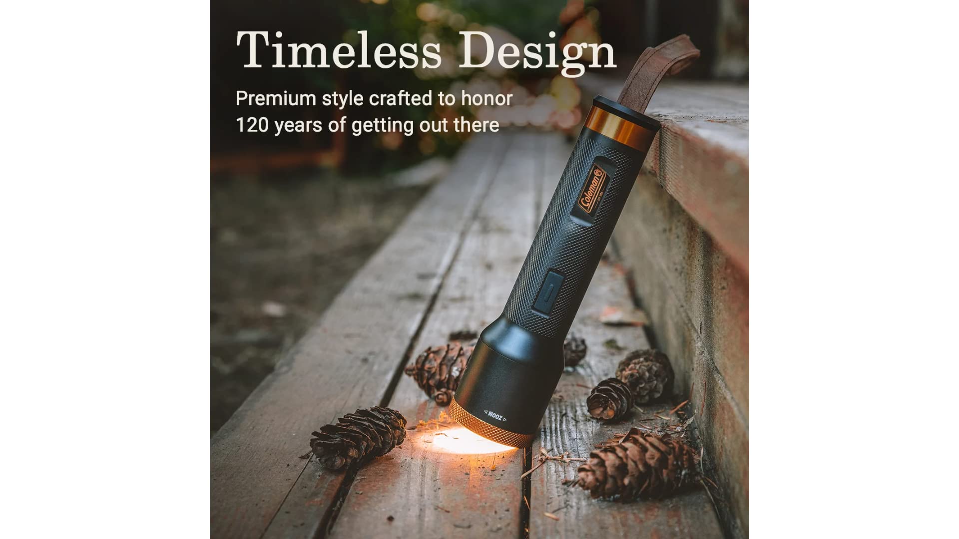 Stearns Coleman 1900 Collection 200/700 Lumens Premium Led Flashlight, Impact-Resistant & Water-Resistant Lightweight Flashlight For Camping, Power Outage, & Emergencies, Batteries Included