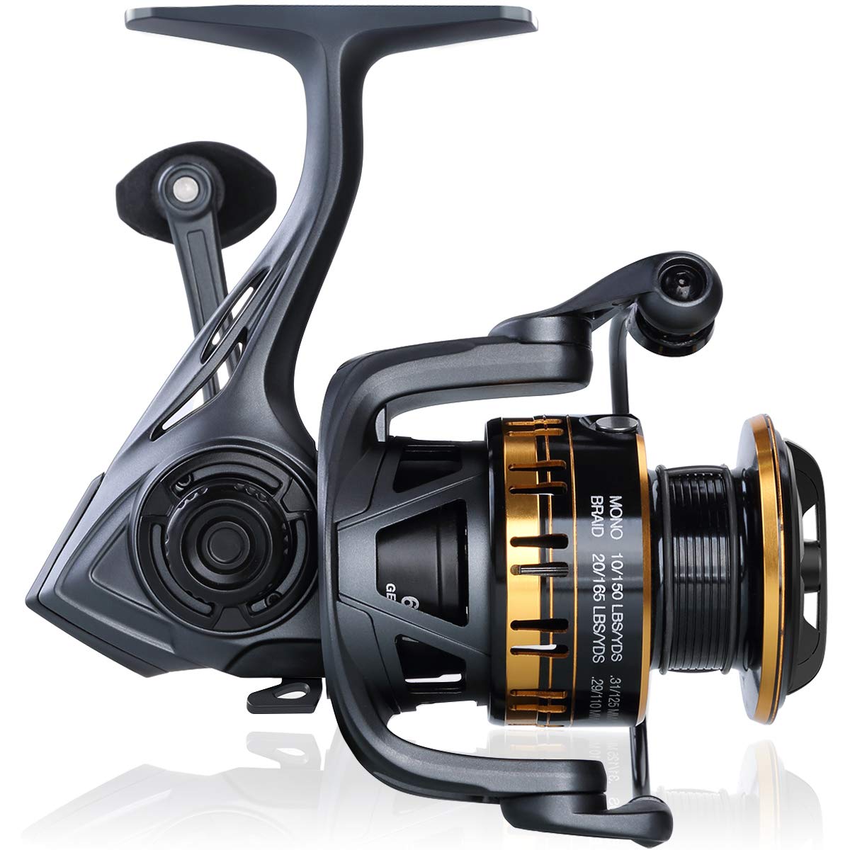 Tempo Sphera Spinning Reel, Incredibly Smooth Fishing Reels, Max Drag Up To 38.58 Lbs, 9+1 Bb, Lightweight, Powerful, Ultralight Spinning Reels