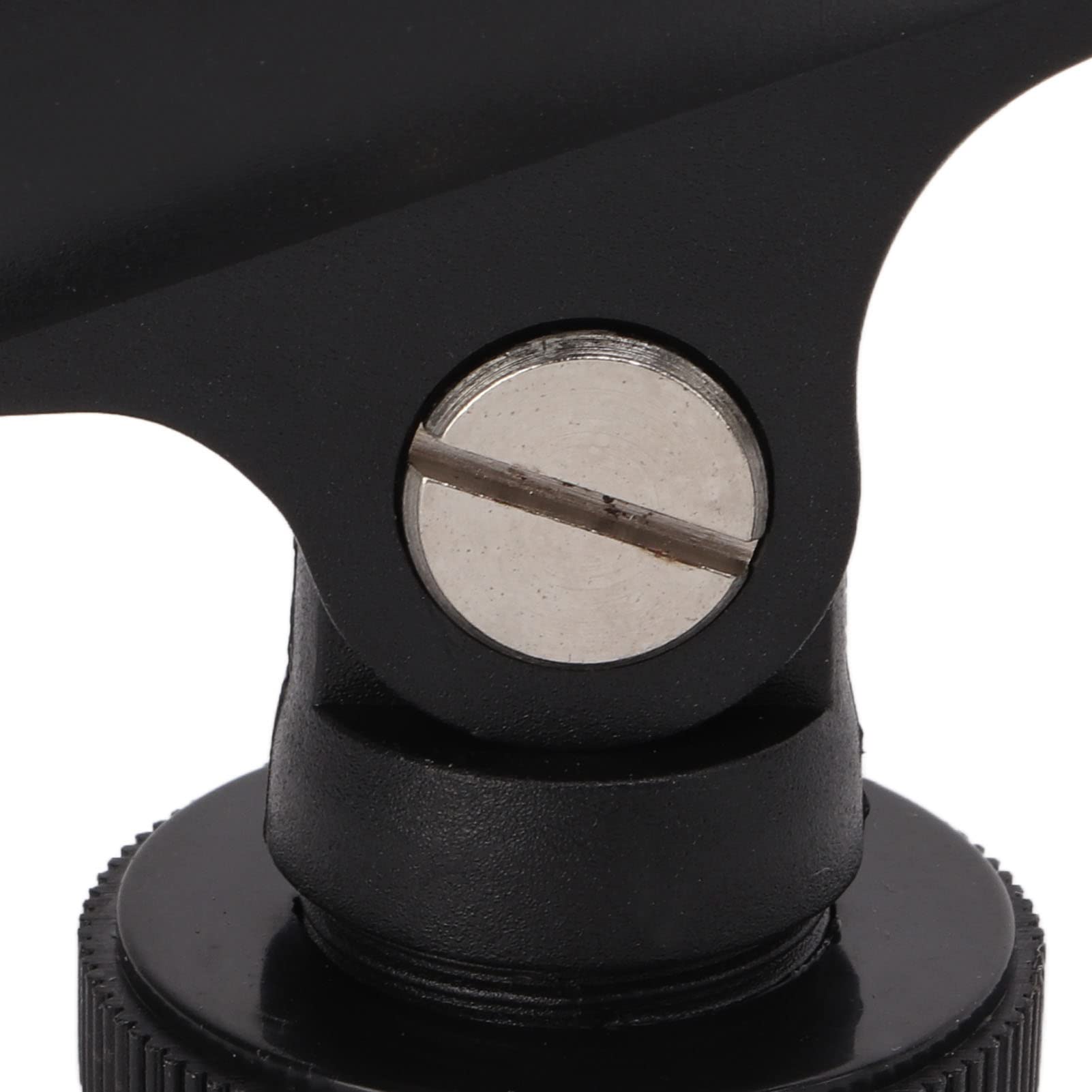 Zyyini Microphone Clip Holder, Plastic Mic Clip Stand For 1.95Cm/0.8In Microphones, With 1/4 Inch Screw Hole & Cold Shoe Mount, For Tripod/Camera