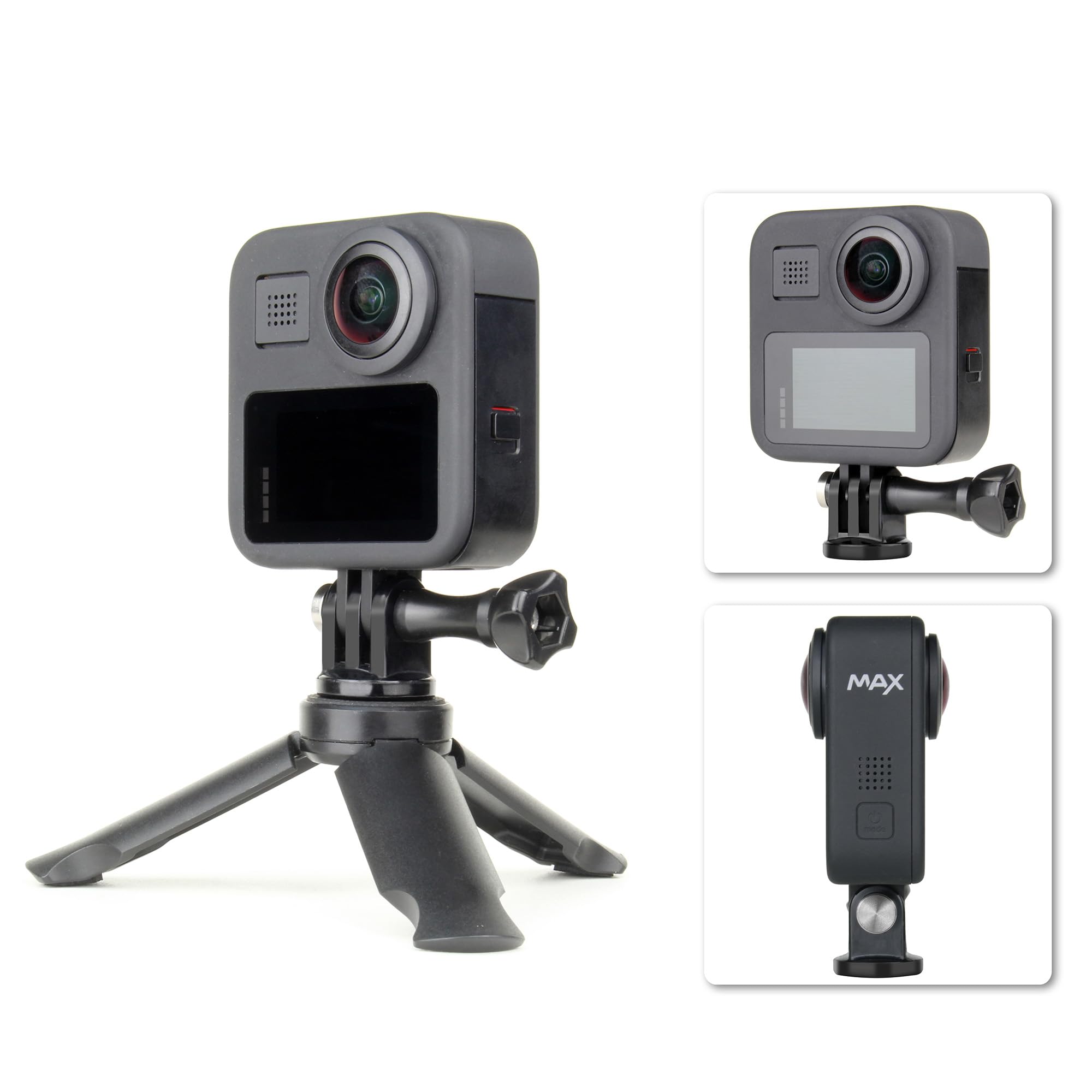 Gepuly 6Pcs Mini Tripod Mount Adapter, Anti-Rust 316 Stainless Steel, 1/4-20 Thumbscrew For Gopro 13/12/11/10/9, Dji Osmo Akaso Insta360 Action Camera Tripod Selfie Stick Monopod Dslr