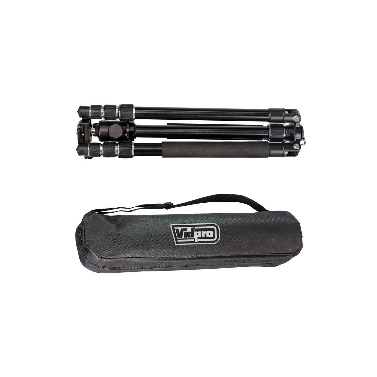 Vidpro At-72 Venturemaxx 72" Professional 4-Section Twist-Lock Aluminum Travel Tripod With Quick Release Ball Head, 20 Lbs Capacity