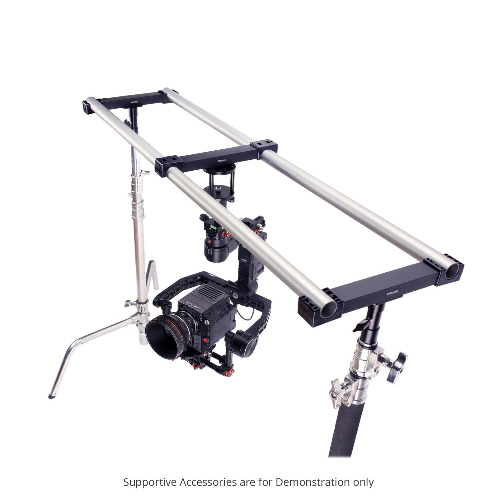 Proaim Overhead 12Ft Modular Studio Rig For Camera/Gimbal/Light Setups. Payload Up To 11Kg / 24Lb. For Photography, Videography. (P-Ohlr-01)