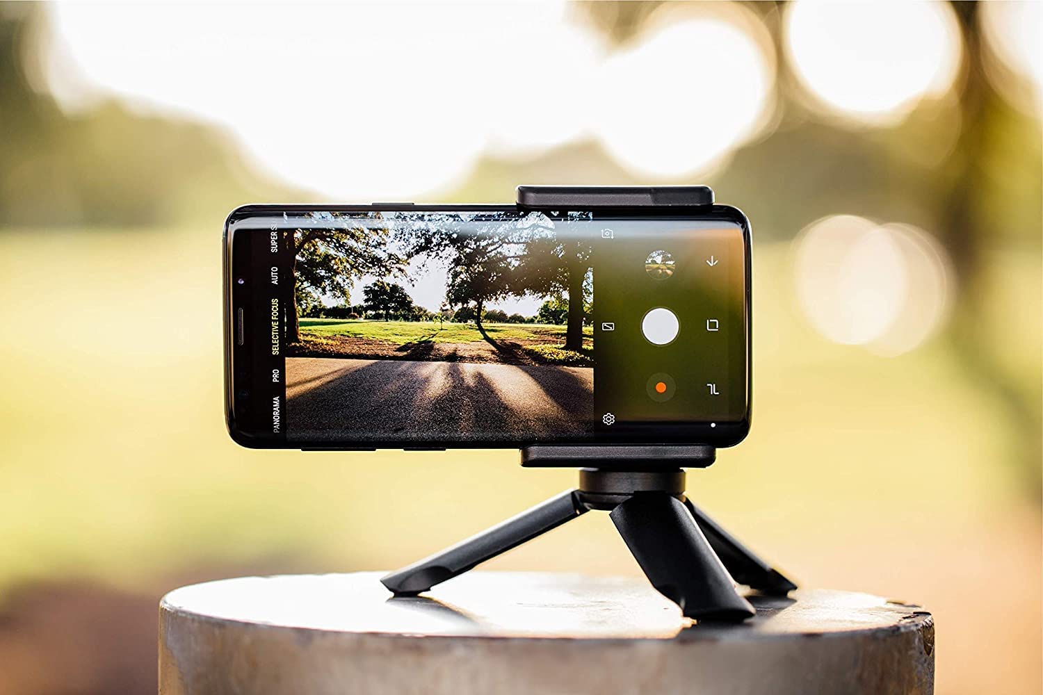 Adonit Photogrip (Black) Shutter Remote Bluetooth Selfies Included Tripod, Travel Case, Mini Stylus. Smartphone Handgrip Camera Stable Shots For Iphone, Android, Samsung, Lg, Google Pixel, Htc