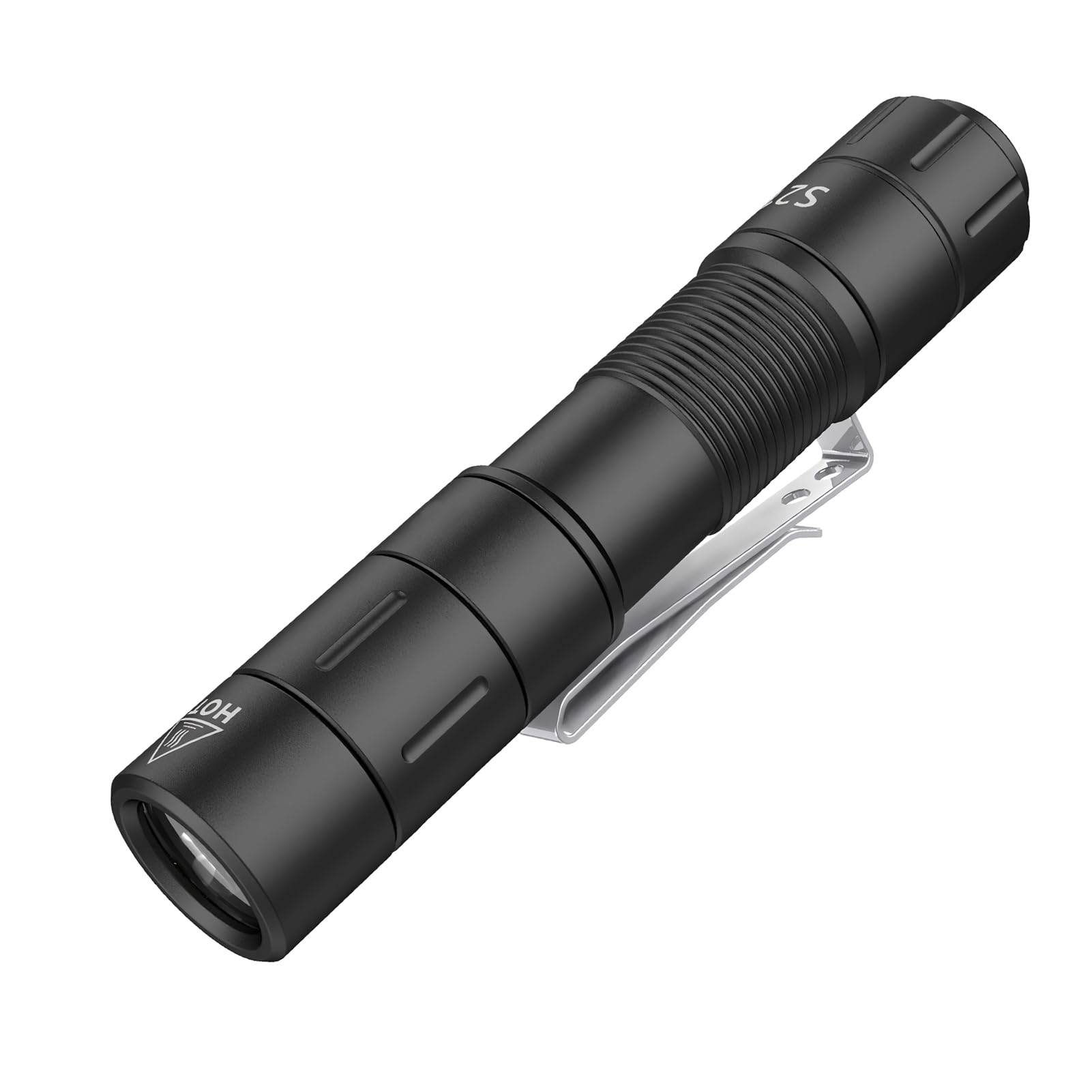 Fzh S21 Rechargeable Led Flashlight 880 Lumen Mini Edc Tail Switch Flashlight (Powered By Usb Rechargeable Battery), Slim Pocket Flash Light With On/Off Locking Mode For Camping, Outdoor, Emergency