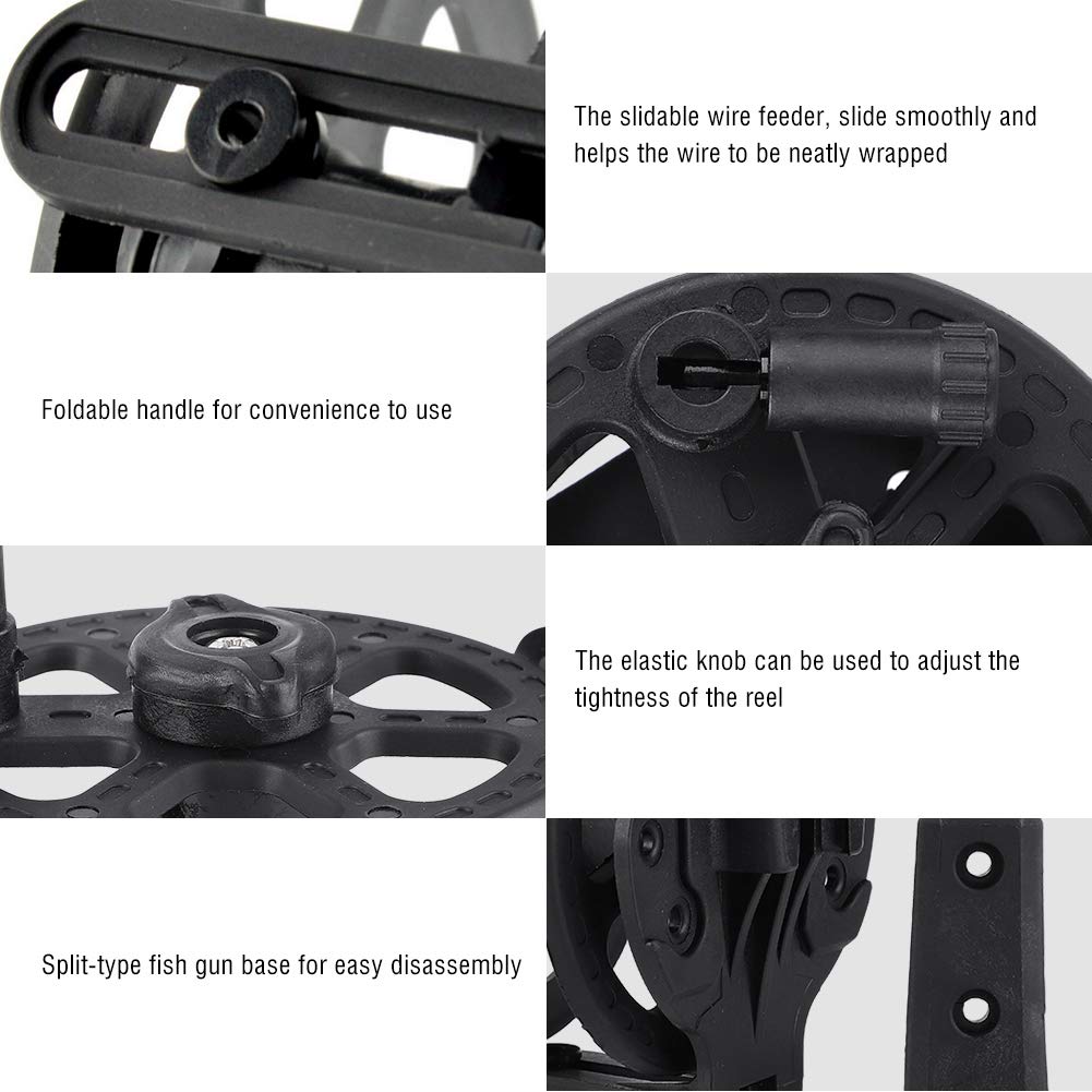 Sungooyue Fishing Reels For Spearfishing Gun, Split Type Fishing Wire Reel Underwater SpearReel For Spearfishing