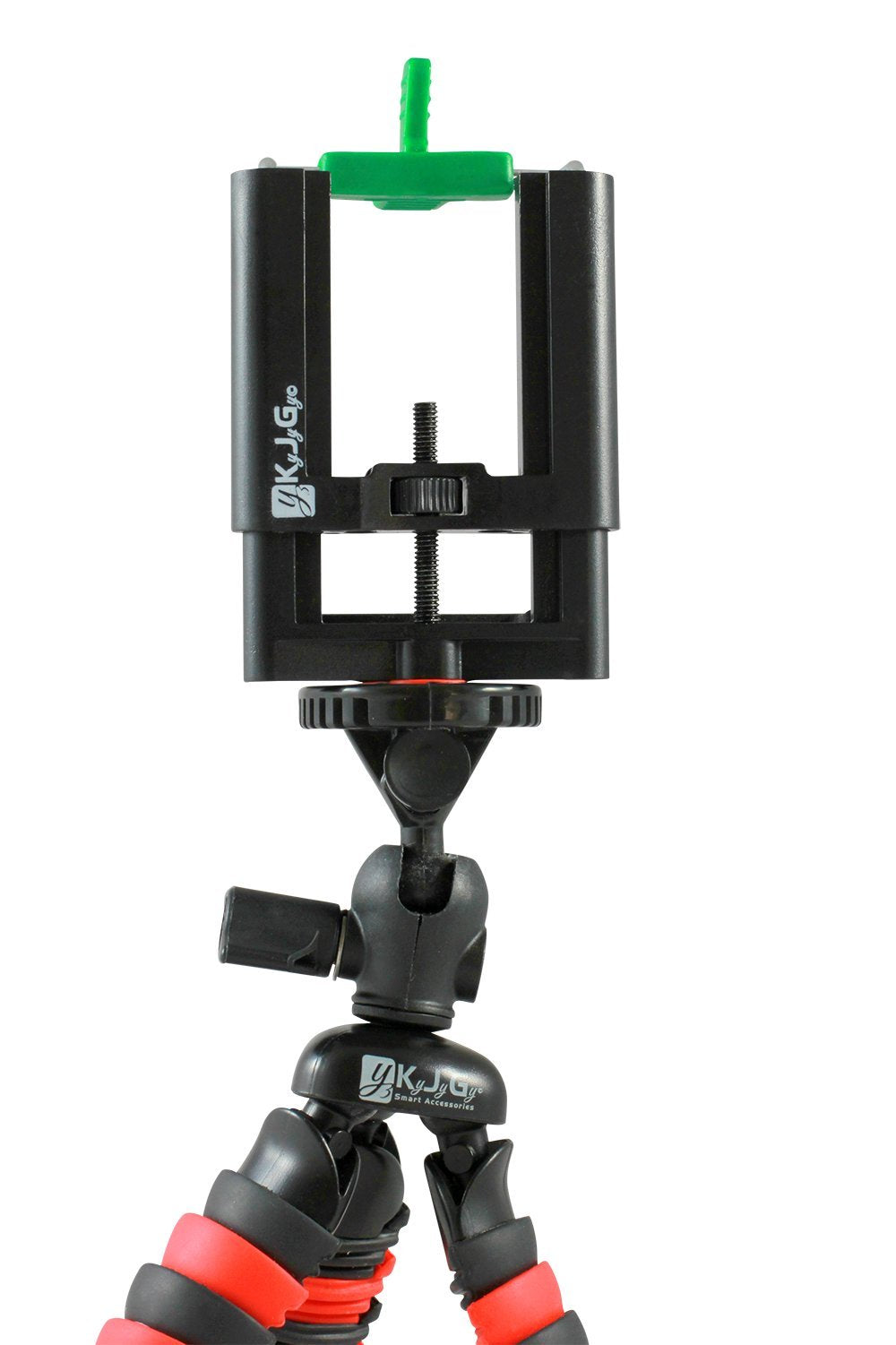 Kyjygy Smart Accessories Kyjygy Cell Phone Tripod Mount: Deluxe 2 Tiered Tripod Adapter Compatible With Iphones, Samsung Galaxy, Note, Lg, Nexus Smartphones Perfectly. Connects To Tripods, Monopods, Selfie Sticks.