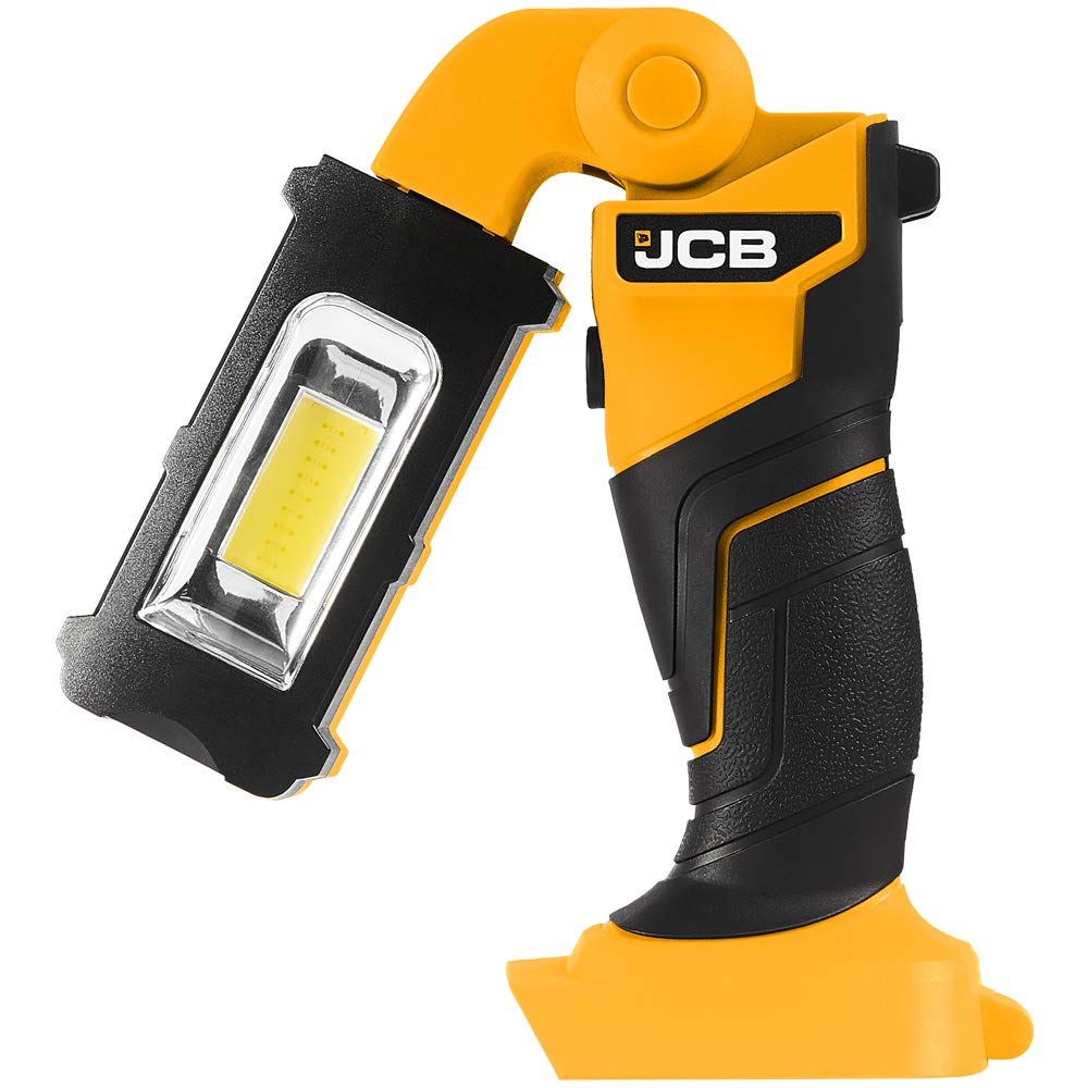 Jcb Tools - 20V Led Worklight - Variable Positioning Adjustment - High Lumens Flashlight - Outdoor And Indoor Use - Handheld - Bright Hanging Lamp - For Garages, Emergency, Work,  Standing