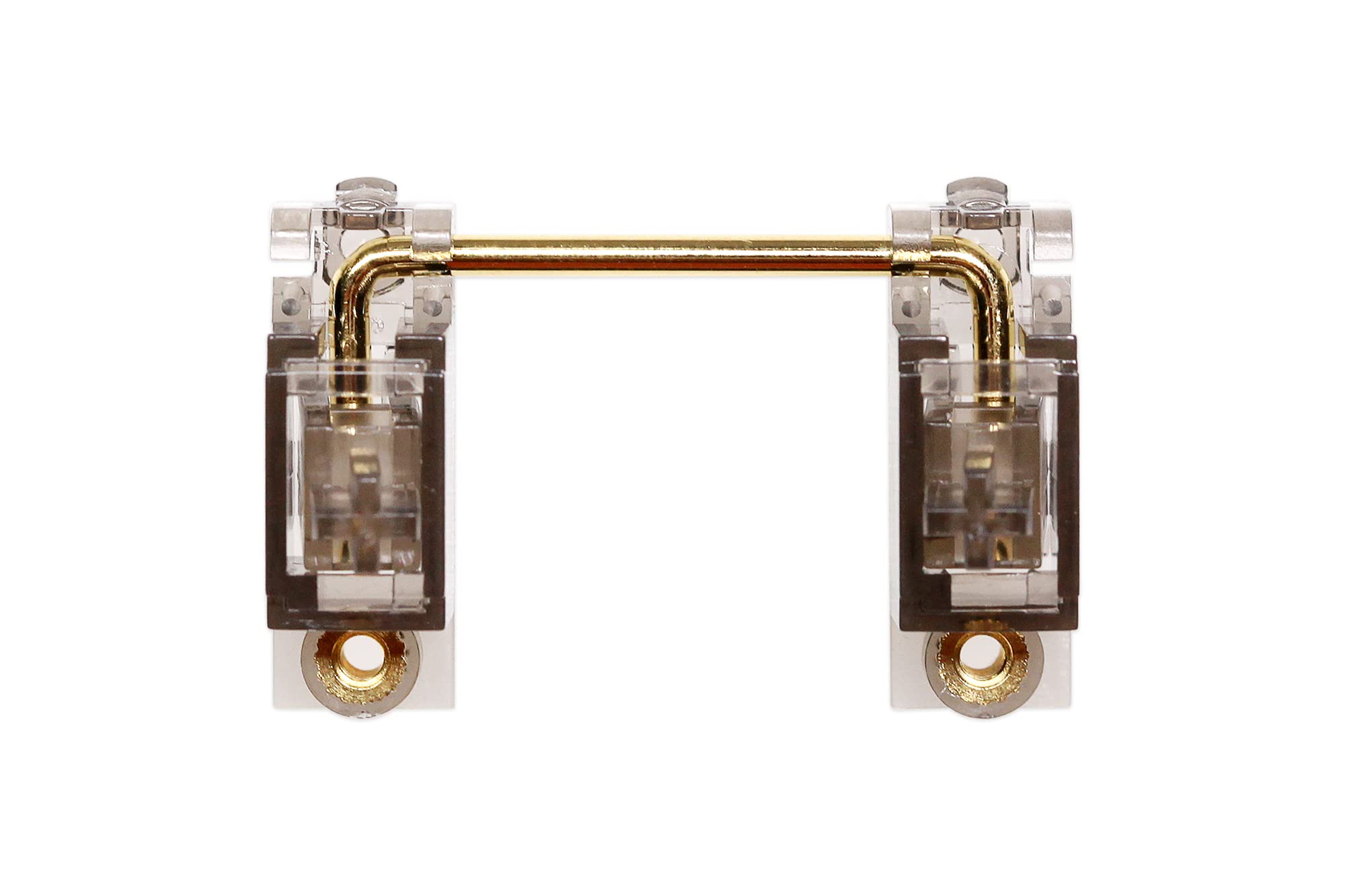 Kprepublic Everglide V3 Transparent Gold Plated Pcb Screw In Stabilizer For Custom Mechanical Keyboard Transparent Black Clear Bm60 Bm65 (V3 Black Gh60 Plusx1)