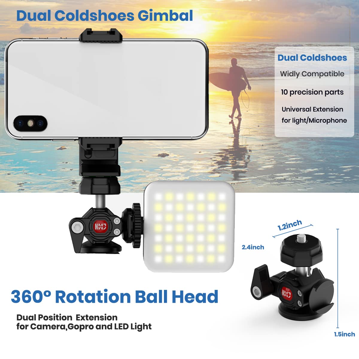 Ustope Mini Tripod Tabletop Small Tripod Desktop Camera Stand Hand Tripod Mount For Camera Cell Phones Webcam Projector With Smartphone Clip