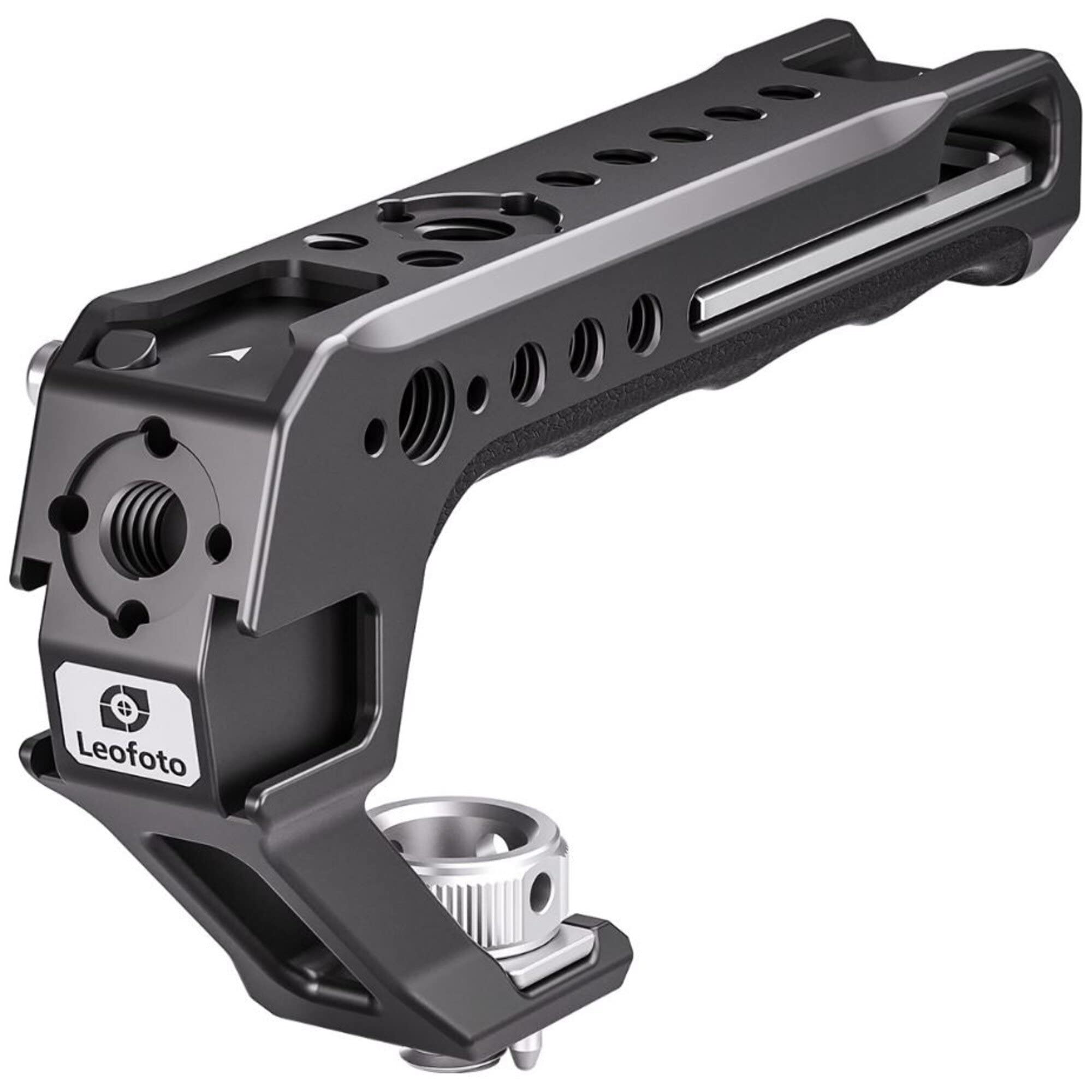 Leofoto Ah-2 Camera Top Handle, Arri Side Locating Sockets, Cold Shoe Mount, Multiple 1/4"-20 Accessory Sockets, Three Option Available (Ah-2-2-Arri)