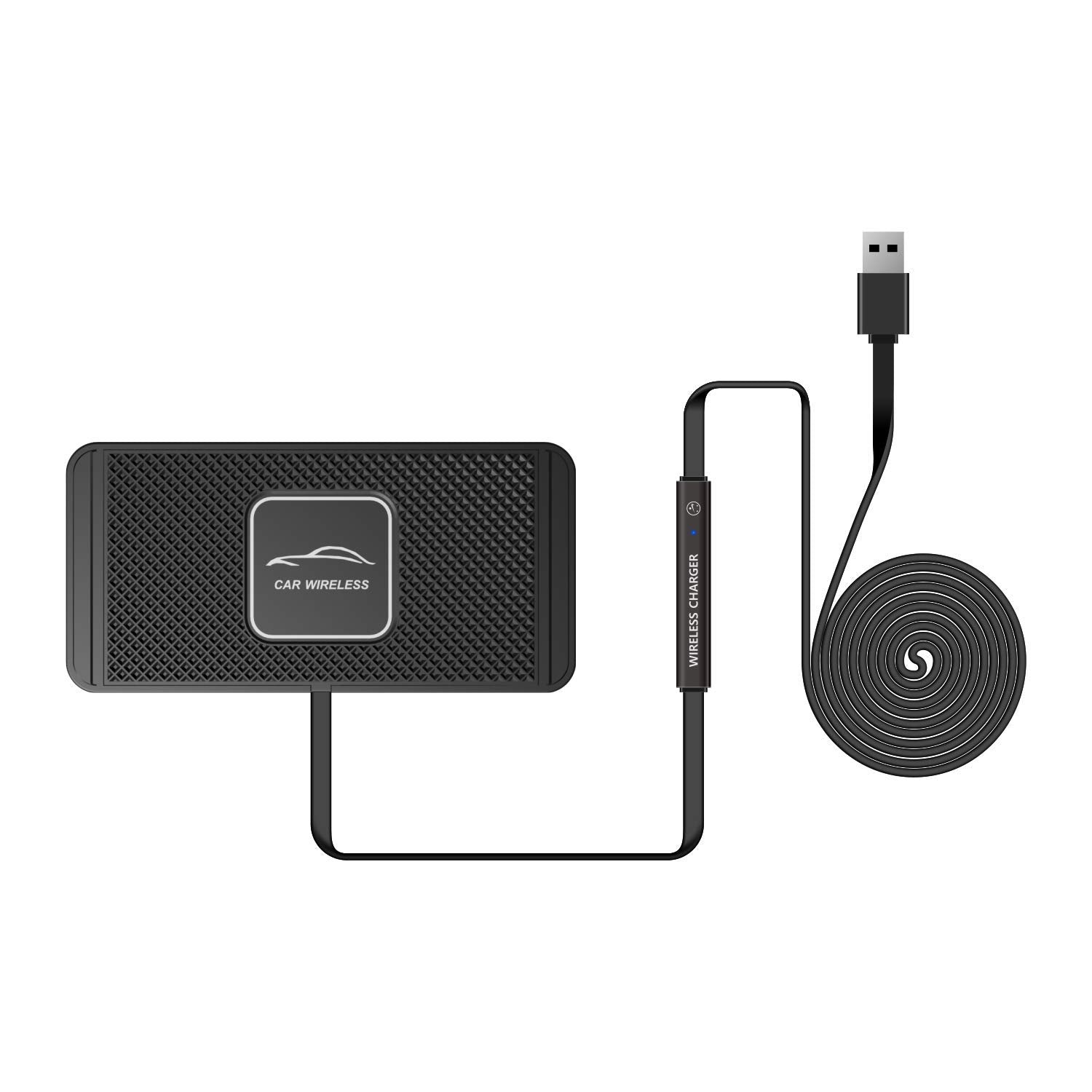 Tasumato Wireless Car Charger Qc 3.0 Usb Adapter Kit Fast 15W 10W 7.5W Quick Charge Qi Charging Pad For Iphone 14 13 12 Mini 11 Pro Max 8 Plus X Xr Xs Lg G8 Samsung Note 9 Galaxy S10 S20 S21 S22 Android Phones