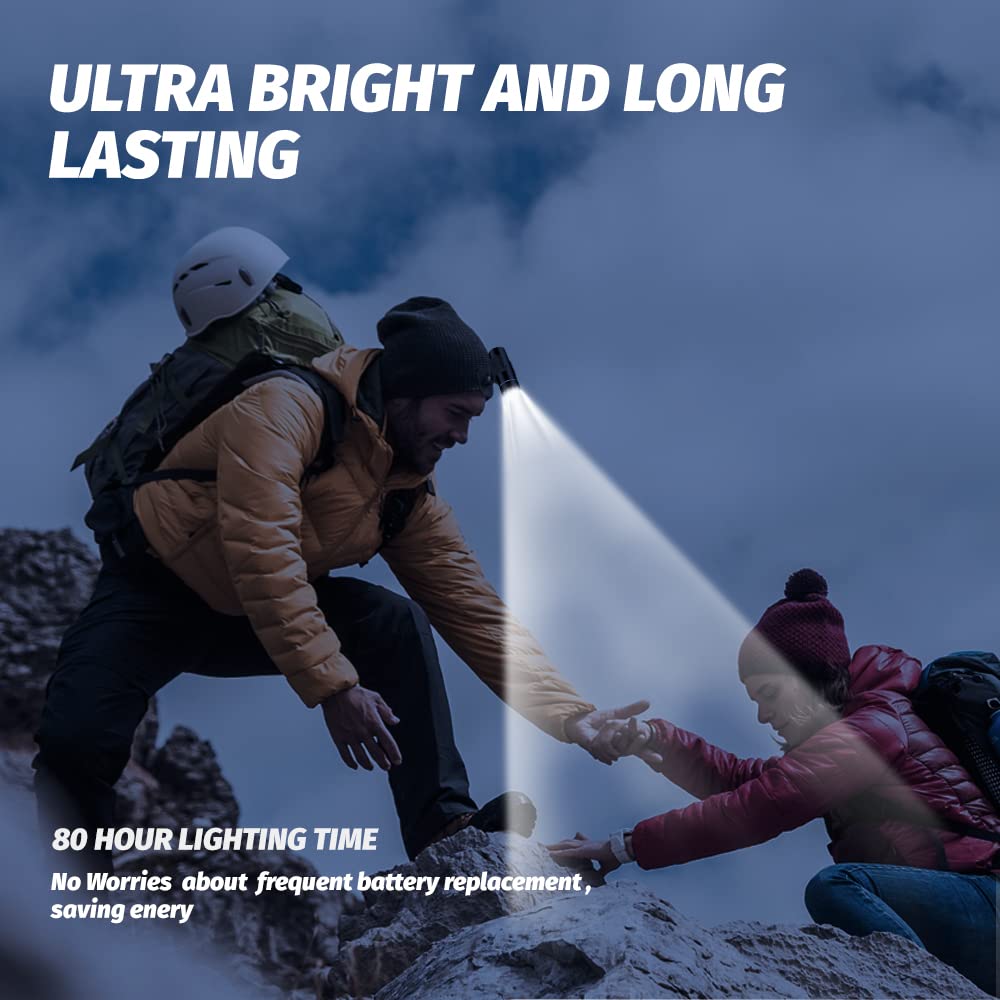 Bestfaith Outdoor Waterproof Clip On Led Night Lights, Rechargeable Safety Lights For Walking At Night, Hands  Portable Led Light Work With Camping Hiking Walking Dog, Black, Jdz01