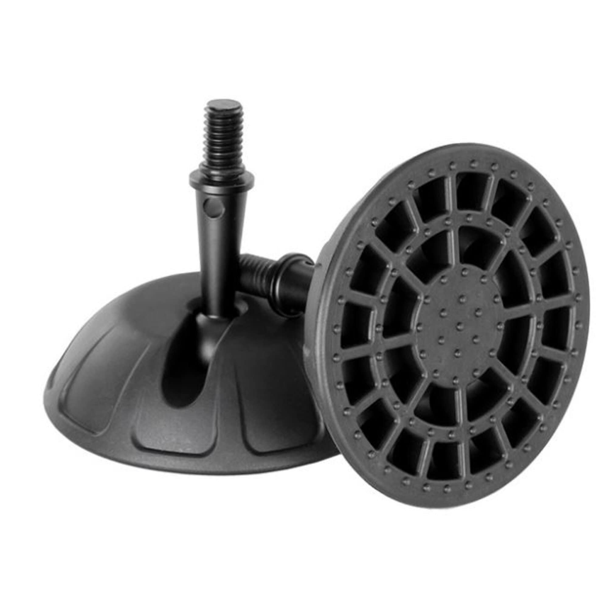 Leofoto Sc-50 Rubber Feet, Tripod Feet, Anti-Slip, Drop Notch For Low Angle, 3/8" Mounting Stub, Set Of 3