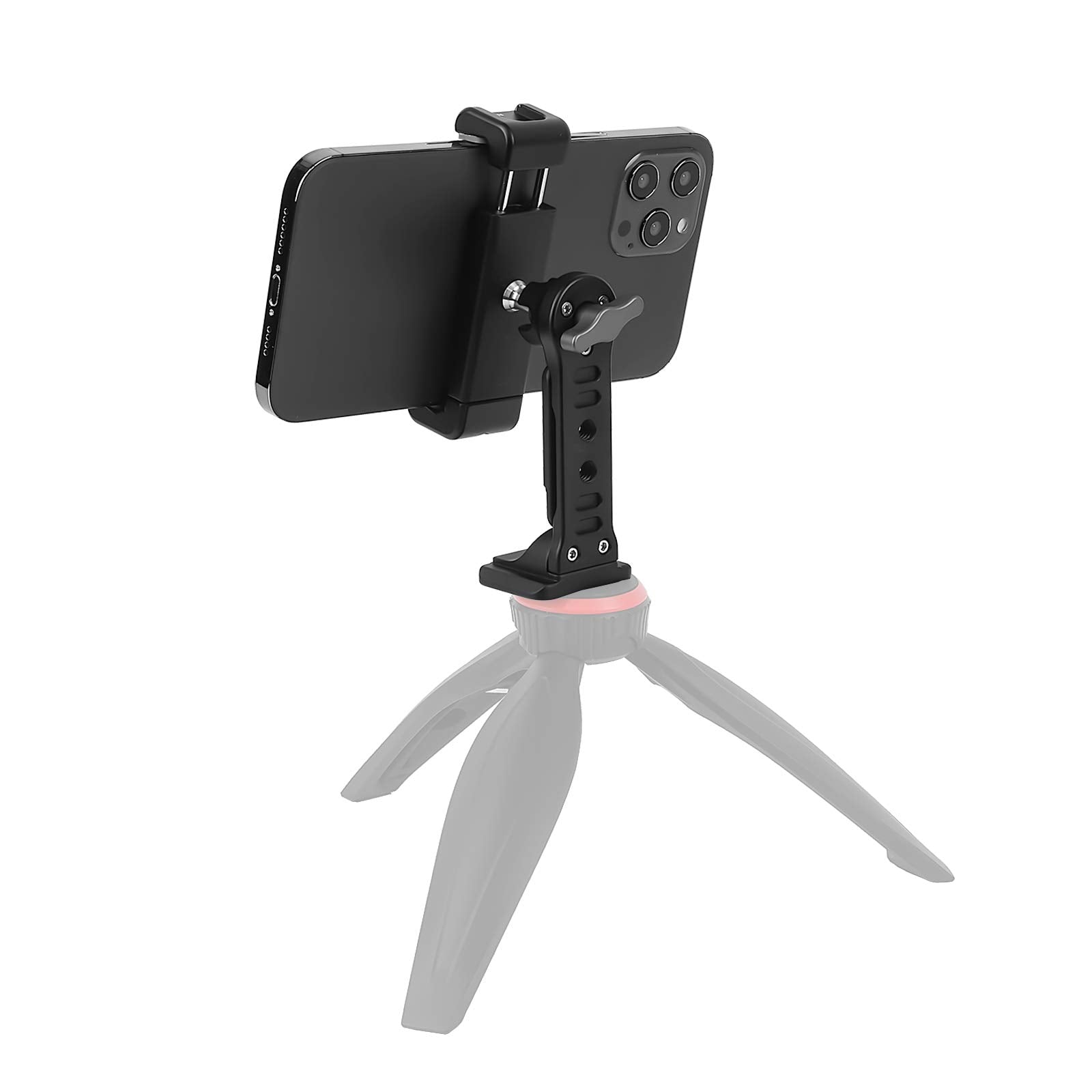 Arnarkok Cell Phone Tripod Mount W/ Cold Shoe, Iphone 360° Adapter, Desktop Phone Stand, Magnet Phone Holder Compatible With Iphone 16 15 14 13 12 11 Pro Max Mounts Arca Swiss