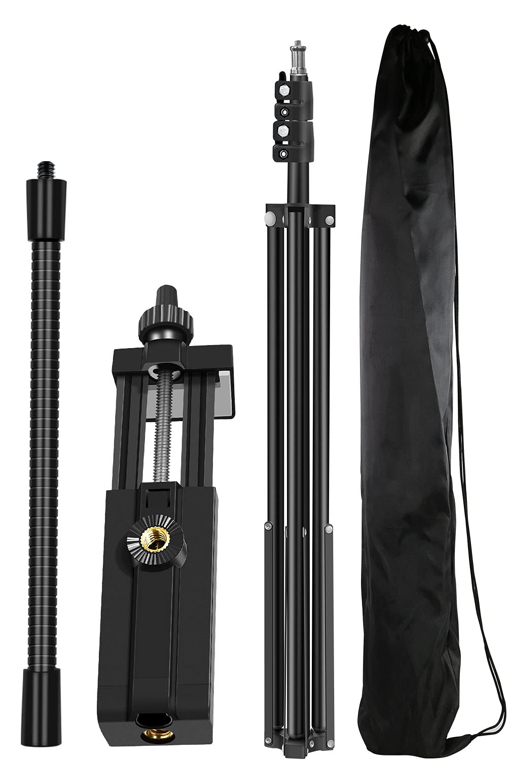 Pixel 80Inch Stand Tripod For Iphone Phone Cell Tripods Lighting Stand Fits Ring Light Mini Camera Photography Rotatable Live Video Stand Compatible With And Most Mobile Phones