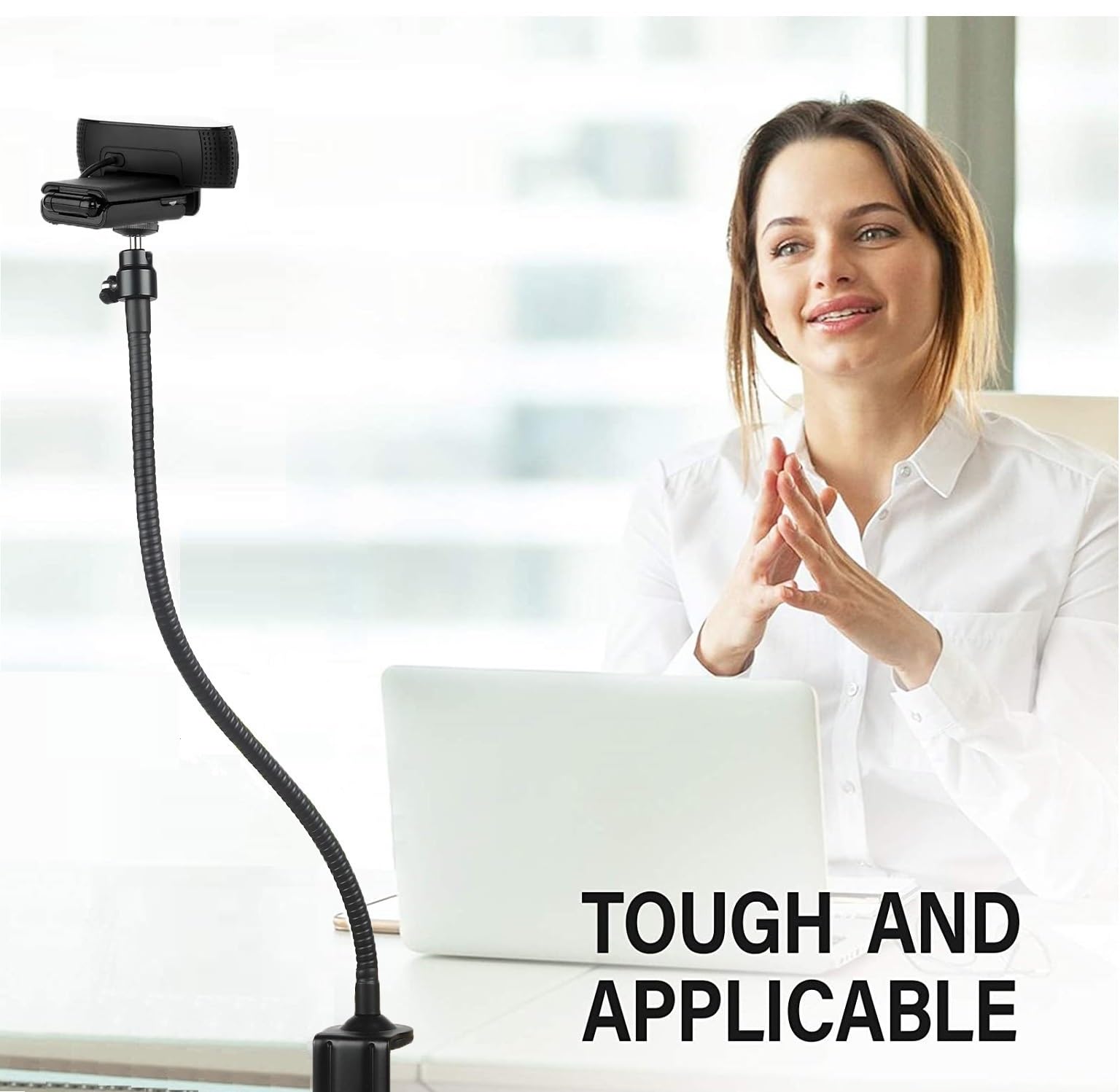 Acetaken Brio Webcam Stand, 25'' Flexible Arm Mount Holder Compatible With Logitech Webcam Mx Brio 4K/Brio 4K/Brio 500/Streamcam/C920S/C922/C930
