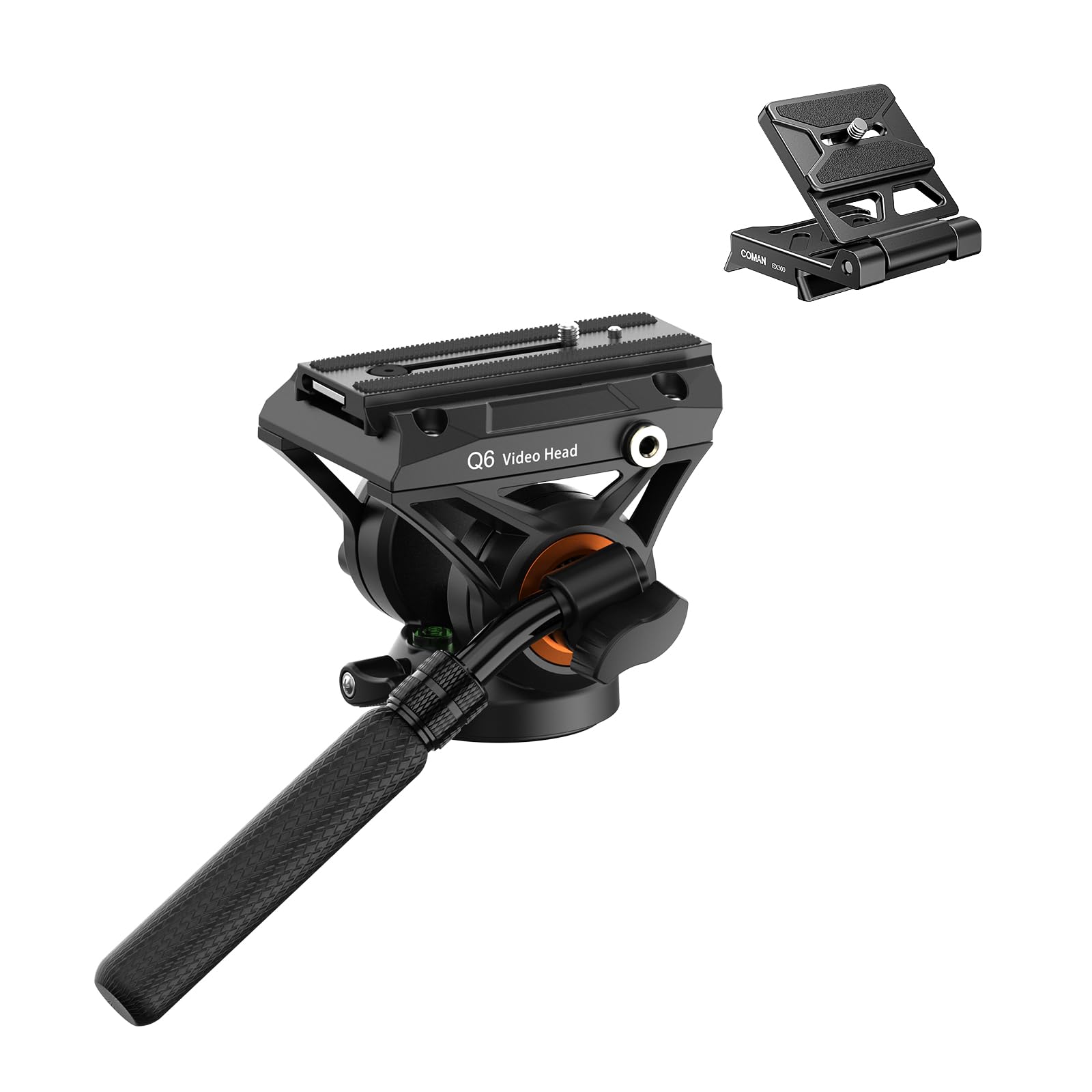 Famall Q6 Video Tripod Ball Head With 360° Rotation For Dj Canon Nikon Dslr Camcorder Cameras Spotting Scopes Tilt +90°/-75° Vertically And Max Load 13.2 Lbs.