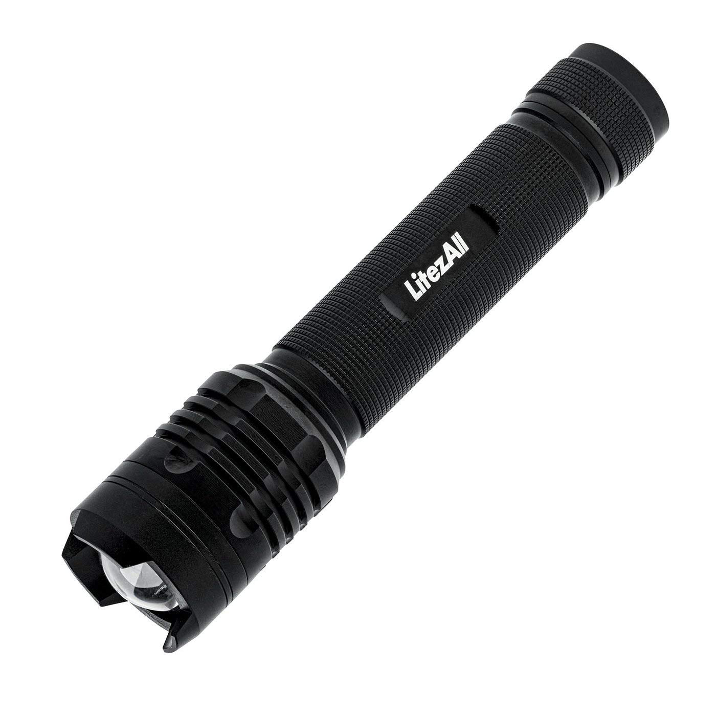 Promier Litezall Led Tactical Flashlight - 2000 High Lumen Flashlight, 2 Light Modes, Adjustable Focus, Weather Resistant For Camping, Hiking, Security And Emergency Use - Batteries Included