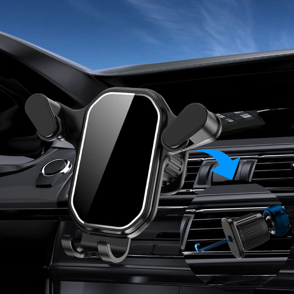 Hokc-N Car Vent Mobile Phone Holder, Black, Suitable For Iphone, Huawei, Samsung, Xiaomi