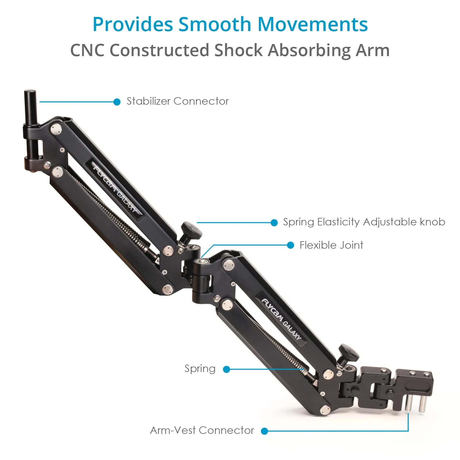 Flycam Galaxy Dual Arm And Vest Body Mounted Steadycam For Handheld Stabilizer For Video Camera Camcorder Up To 10Kg/22Lbs (Glxy-Av)