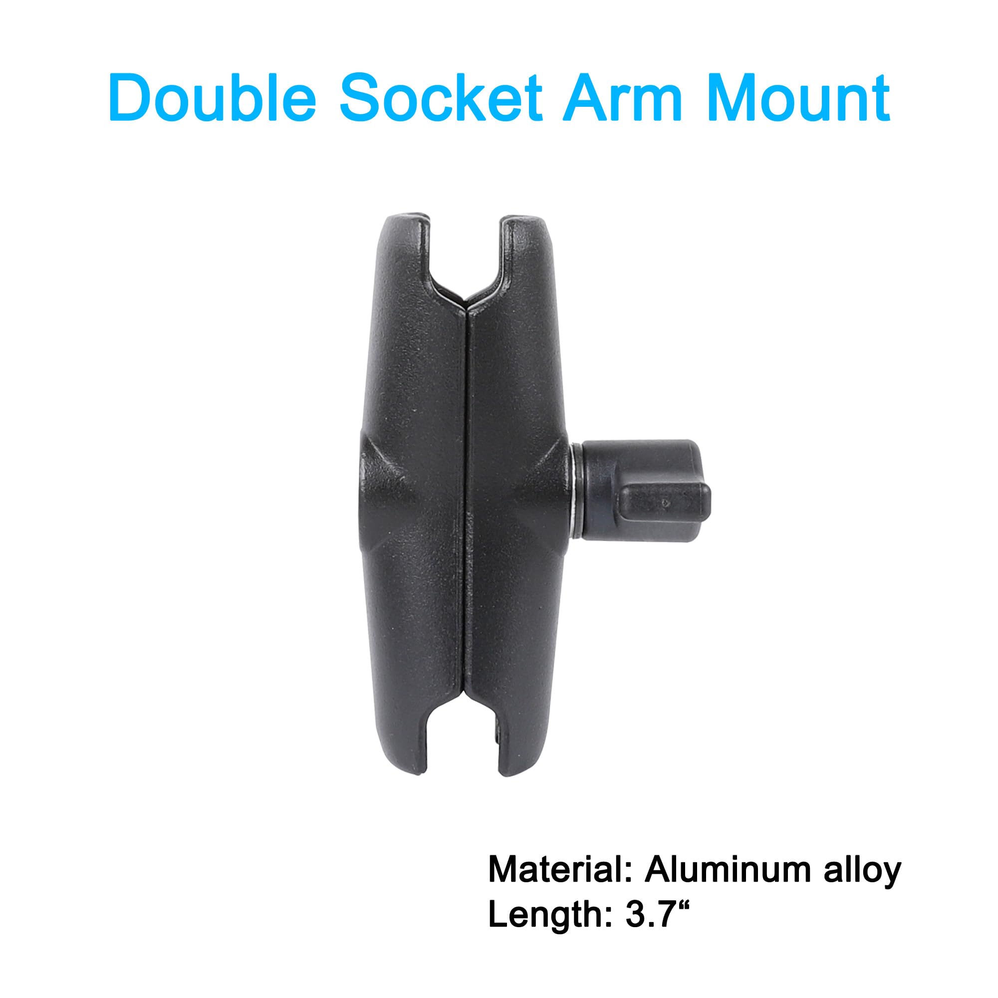 Pellking Double Clamp Mount Bracket Monitor Magic Socket Arm W/1/4"-20 Ball Head For Desk Photo Studio Light Stand, Photography Reflector, Photo Boom Stand, Cross Bars, Umbrella, Insta360 Camera Accessories