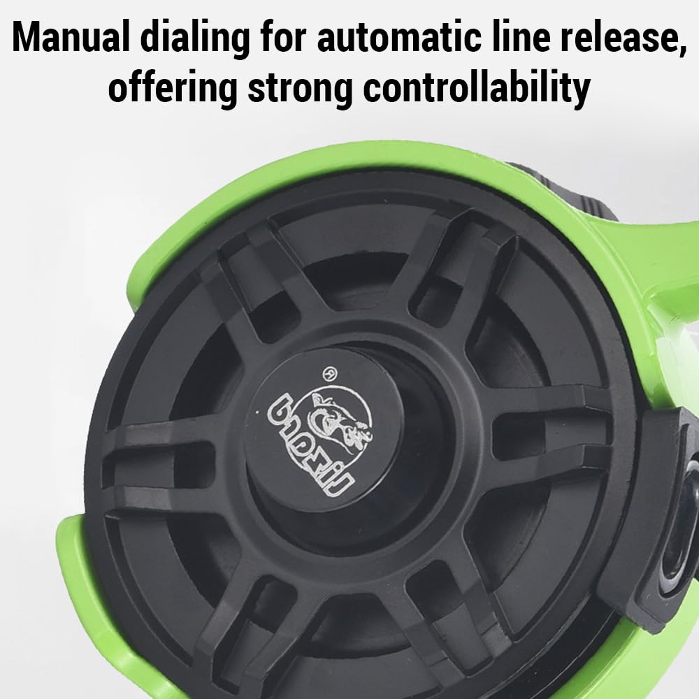 Lixada Wire Cup Ice Fishing Reel Plastic Line Speed Adjustable 2.8:1High Speed Ratio, Raft Fishing Wheel Lightweight Front Fishing Reel For Ice Fishing, Left/Right Hand