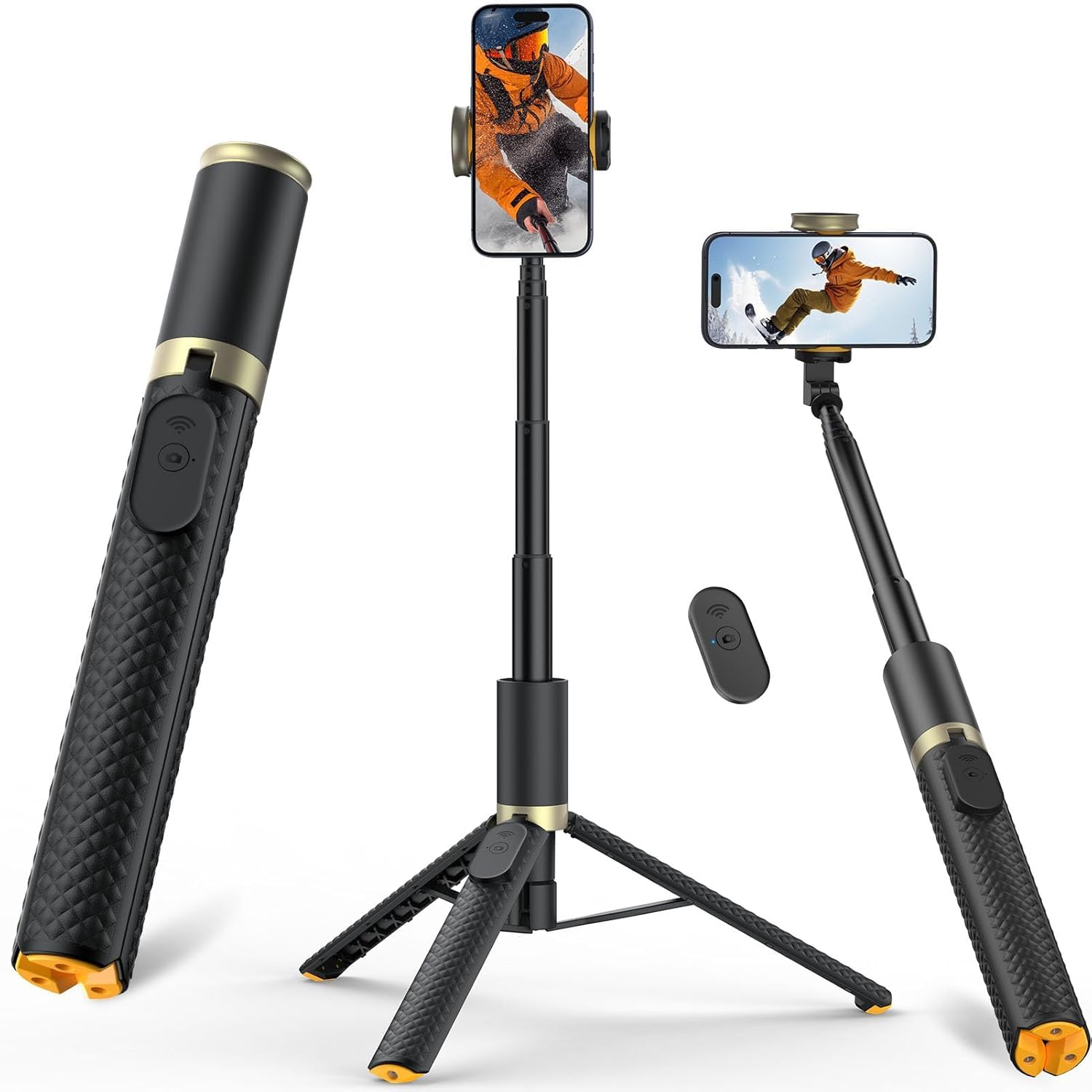 Vimose 62-Inch Tripod And Selfie Stick With Bluetooth Remote, Compatible With Iphone And Android Phones