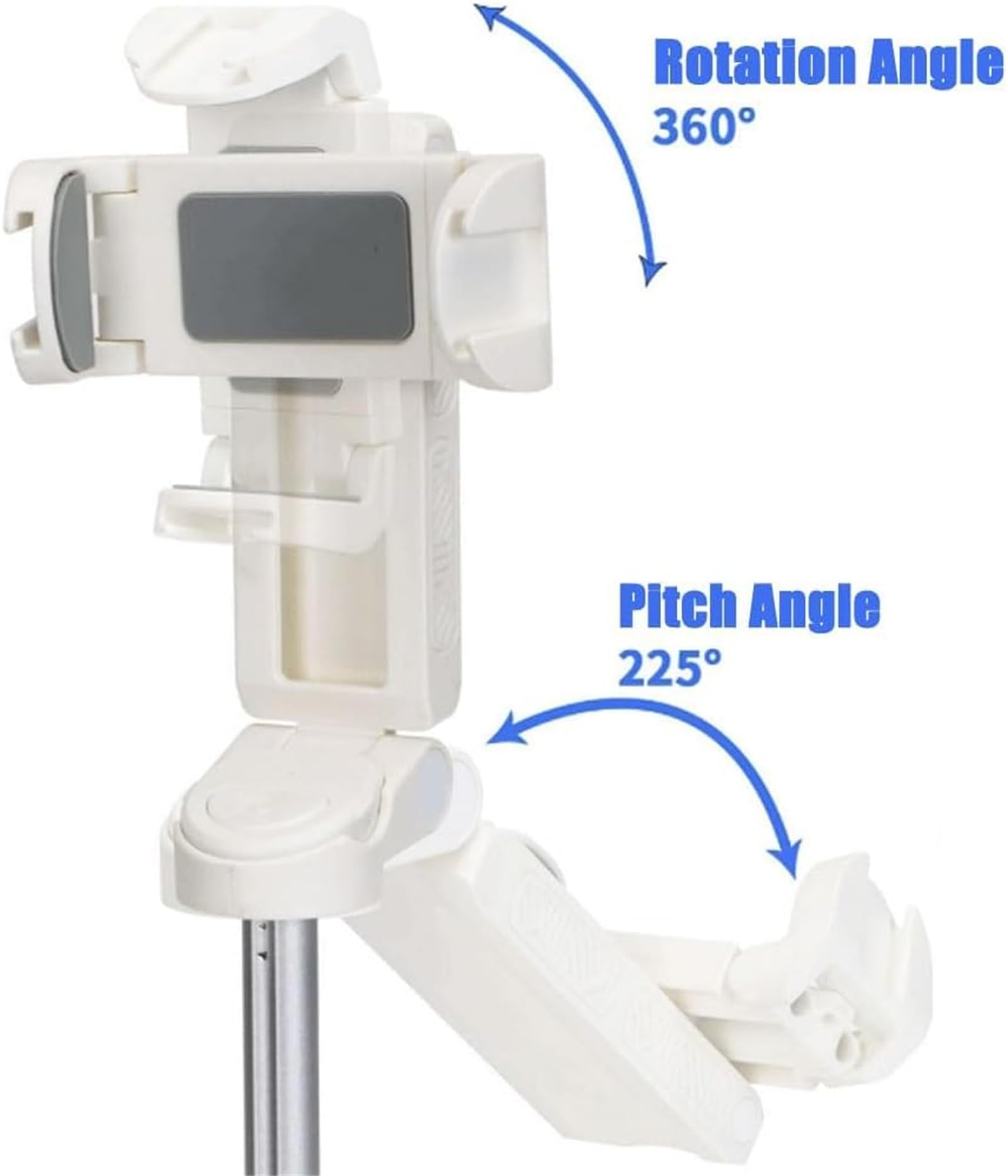 Clhjinruoliu Pocketflex Mini Tripod For Iphone, 360° Rotation Flexible Selfie Stick, Jc-25 Bt With Fill Light 4-Section Extension Height Adjustable For Vlogs, Photography,Black