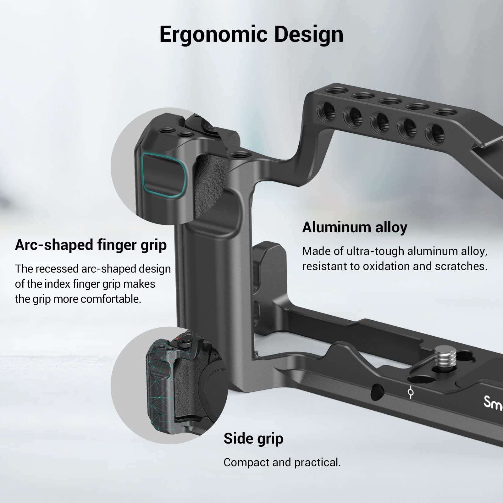 Smallrig M50 /M50 Ii /M5 Cage (), Aluminum Alloy Video Film Movie Making Rig With Integrated Grip And Nato Rail For Canon M50 /M50 Ii /M5 2168C