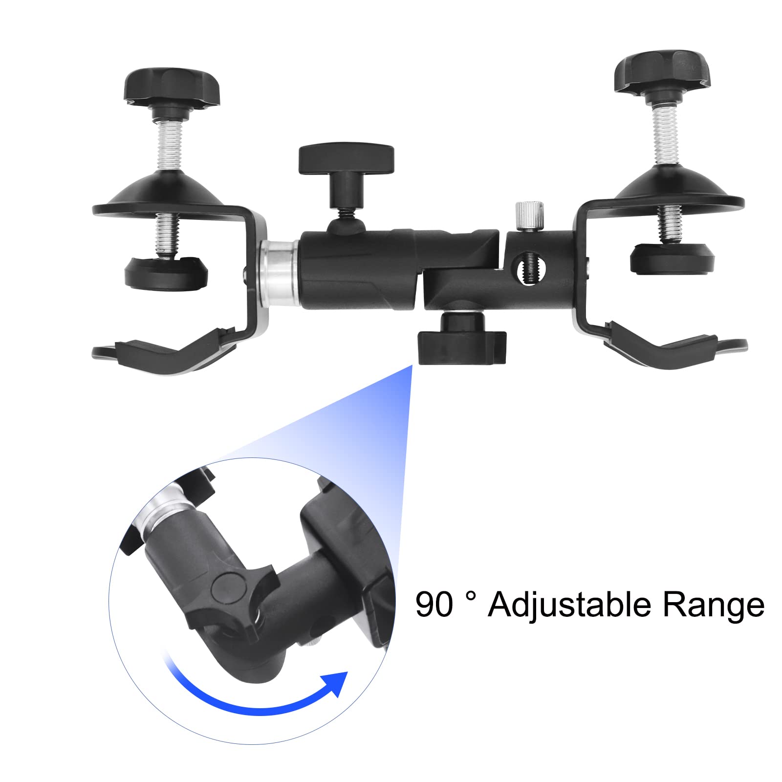 Hooshion Metal Tripod Umbrella Holder - Outdoor Camera Umbrella Holder With Metal Clip Bracket Stand Clamp For Photography