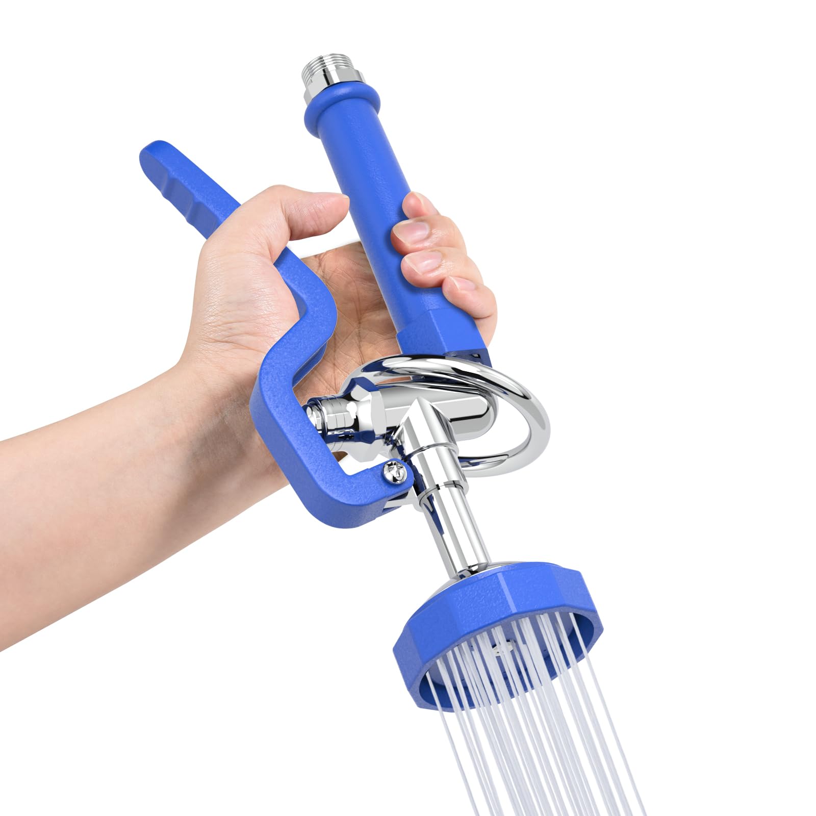 Akwadu Commercial Sink Sprayer For Kitchen Sink: Pre Rinse Spray Valve Head For Commercial Faucets - High Pressure Dish Sprayer Replacement For Restaurant Cleaning (Blue)