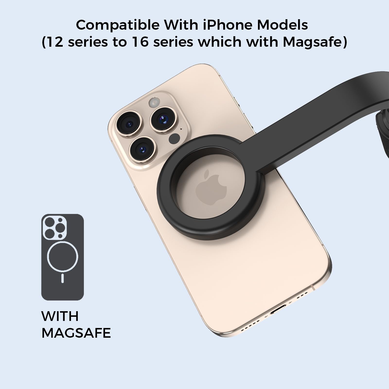 E-Tree Magnetic Selfie Stick Tripod For Magsafe Iphone, 67" Cell Phone Tripod Stand With Remote