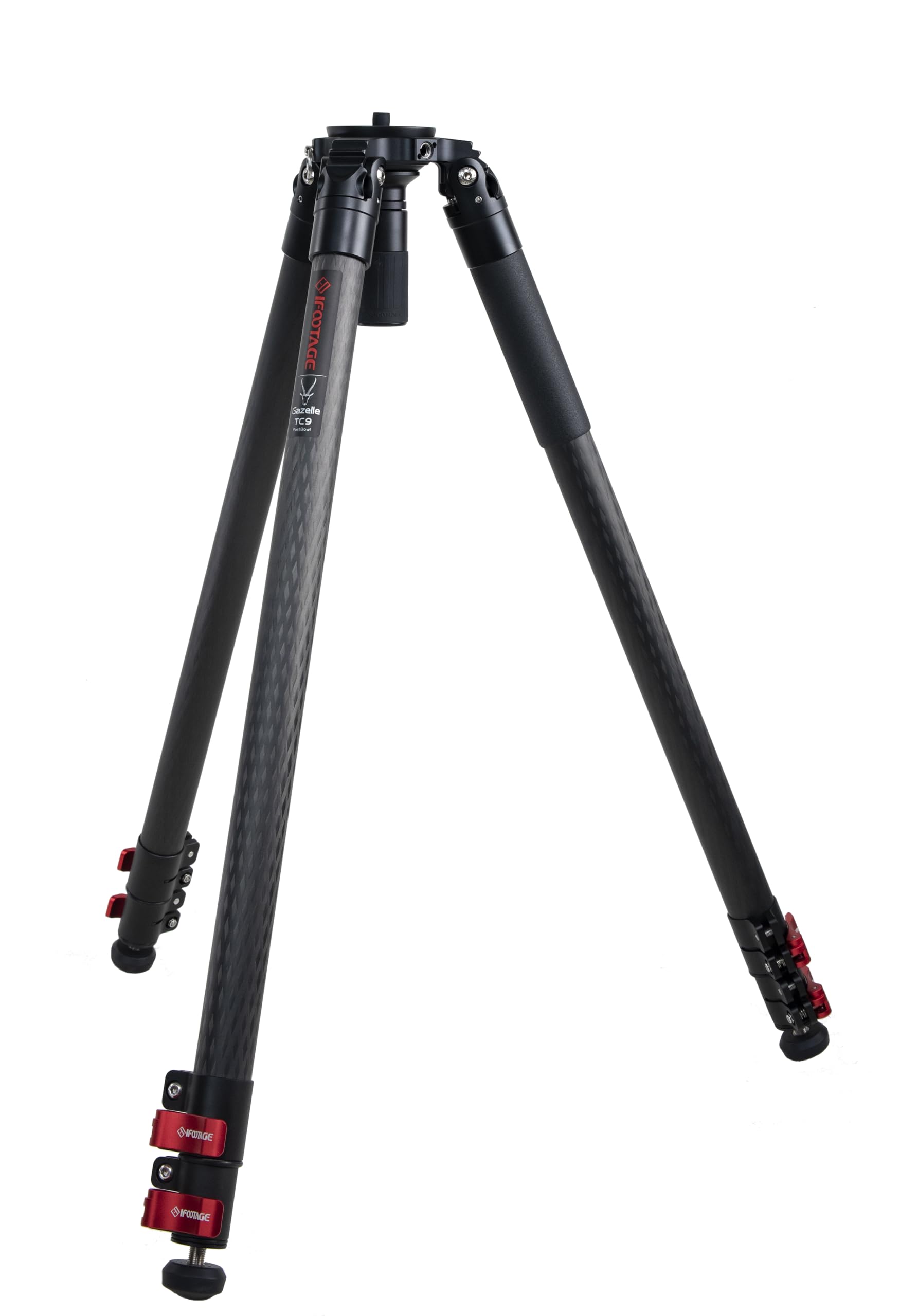 Ifootage Gazelle Tc7 Carbon Camera Tripod, 61" Professional Video Tripod 3 Sections With Quick Release Handle,Compatible With Dslr Camcorder