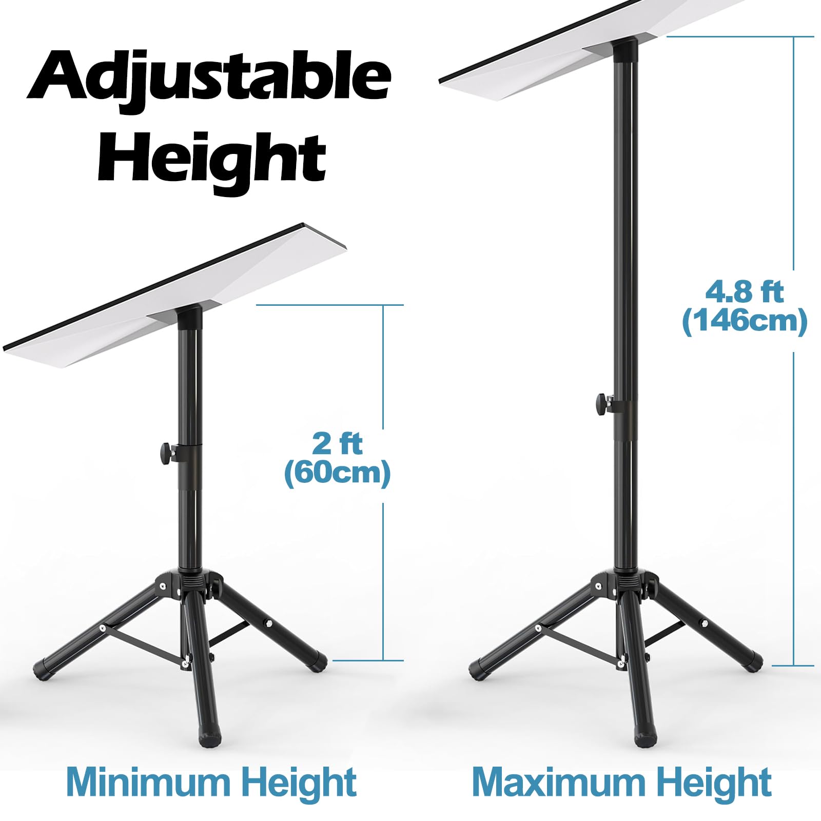 Borcorz Starlink Gen 3 Tripod, Heavy Duty Starlink Mount, Adjustable Height From 2Ft To 4.6Ft, Super Easy To Assemble, Starlink Gen 3 Mount