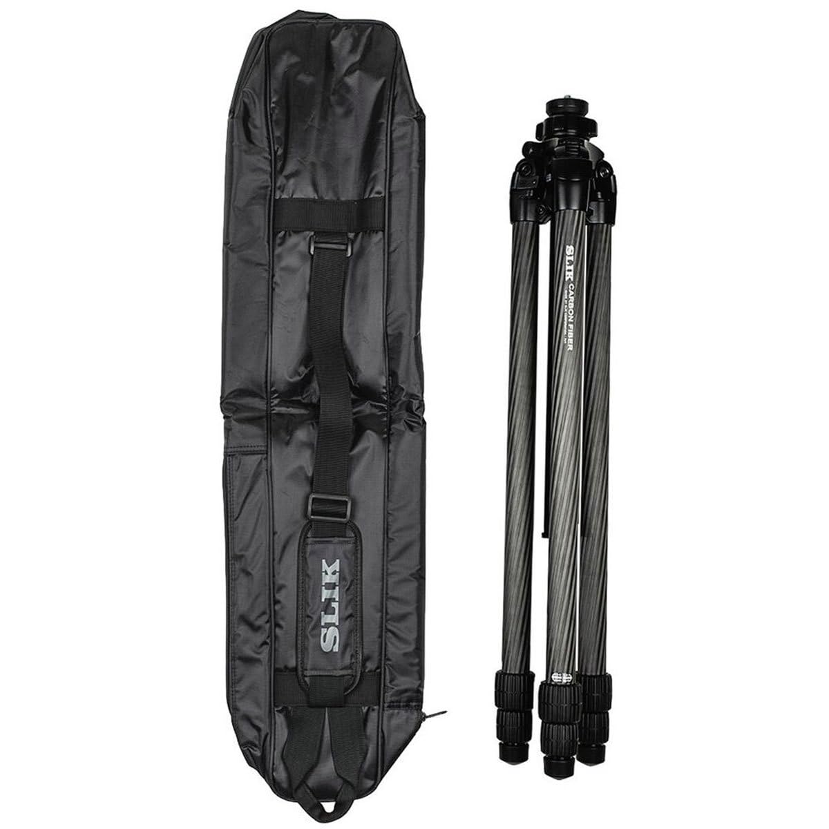 Slik Pro Cf-933 Carbon Fiber Heavy Duty Tripod 3-Sections 80.5"