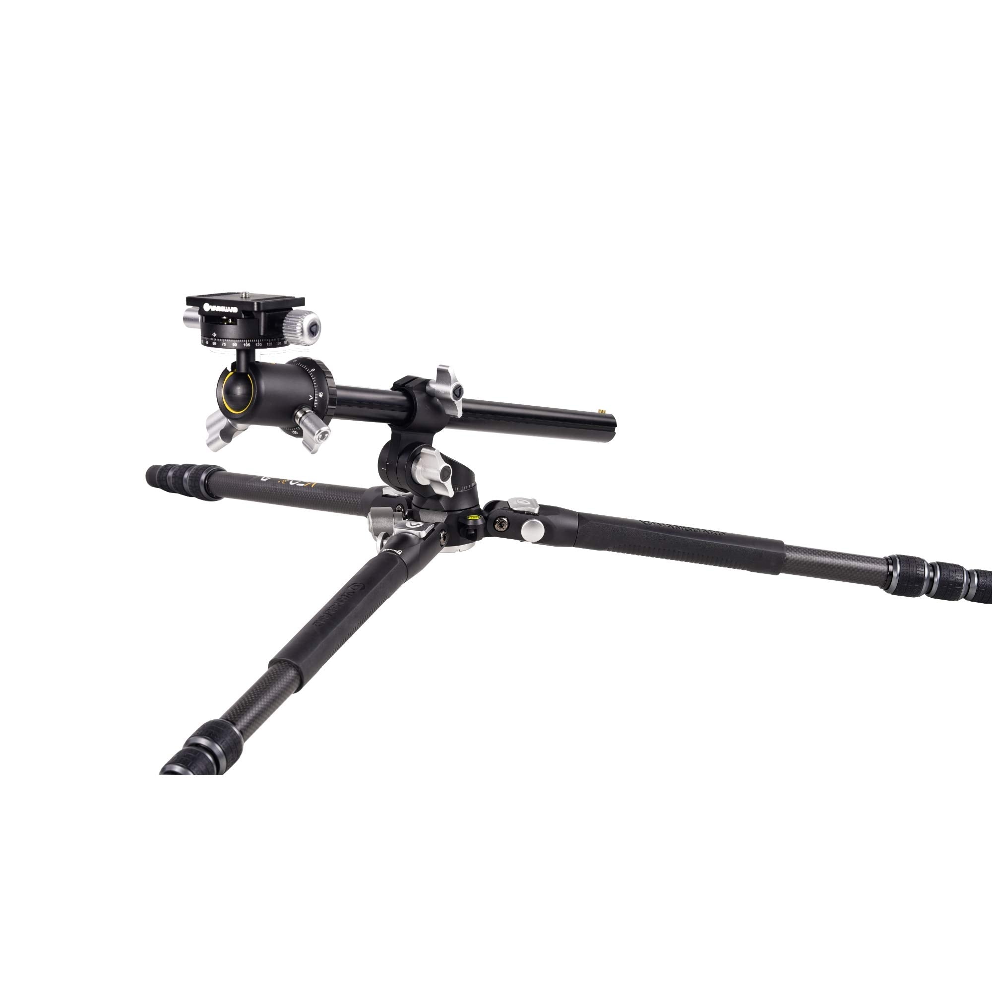 Vanguard Veo3T+264Cb Carbon Fiber Travel Tripod With Ball Head And Multi-Angle Center Column For Overhead Shots
