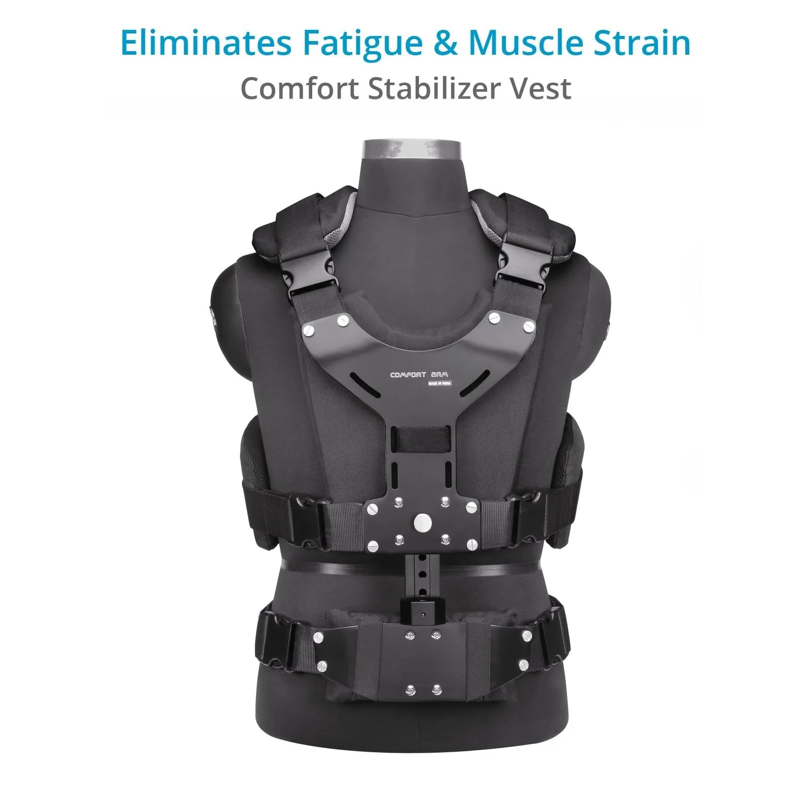 Flycam Comfort Stabilizing Arm & Vest For 5000/3000/Dslr Nano Handheld Camera Video Steadycam Stabilizer Up To 5Kg  Stabilization Body Mount System For Camcorders Stabilization (Cmft-Av)