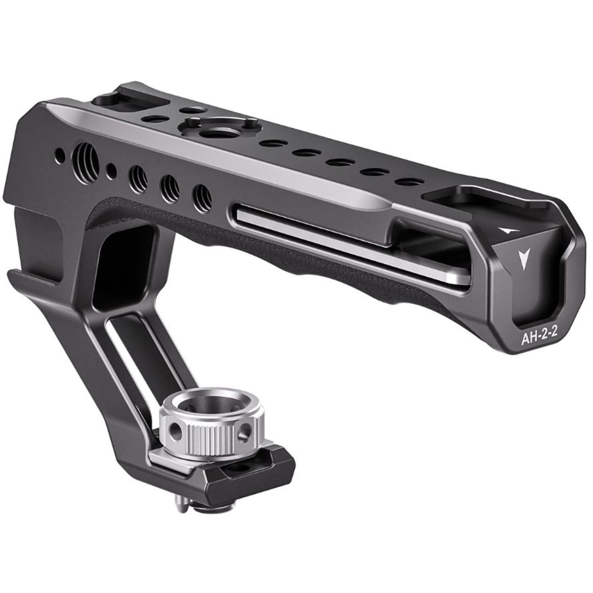 Leofoto Ah-2 Camera Top Handle, Arri Side Locating Sockets, Cold Shoe Mount, Multiple 1/4"-20 Accessory Sockets, Three Option Available (Ah-2-2-Arri)