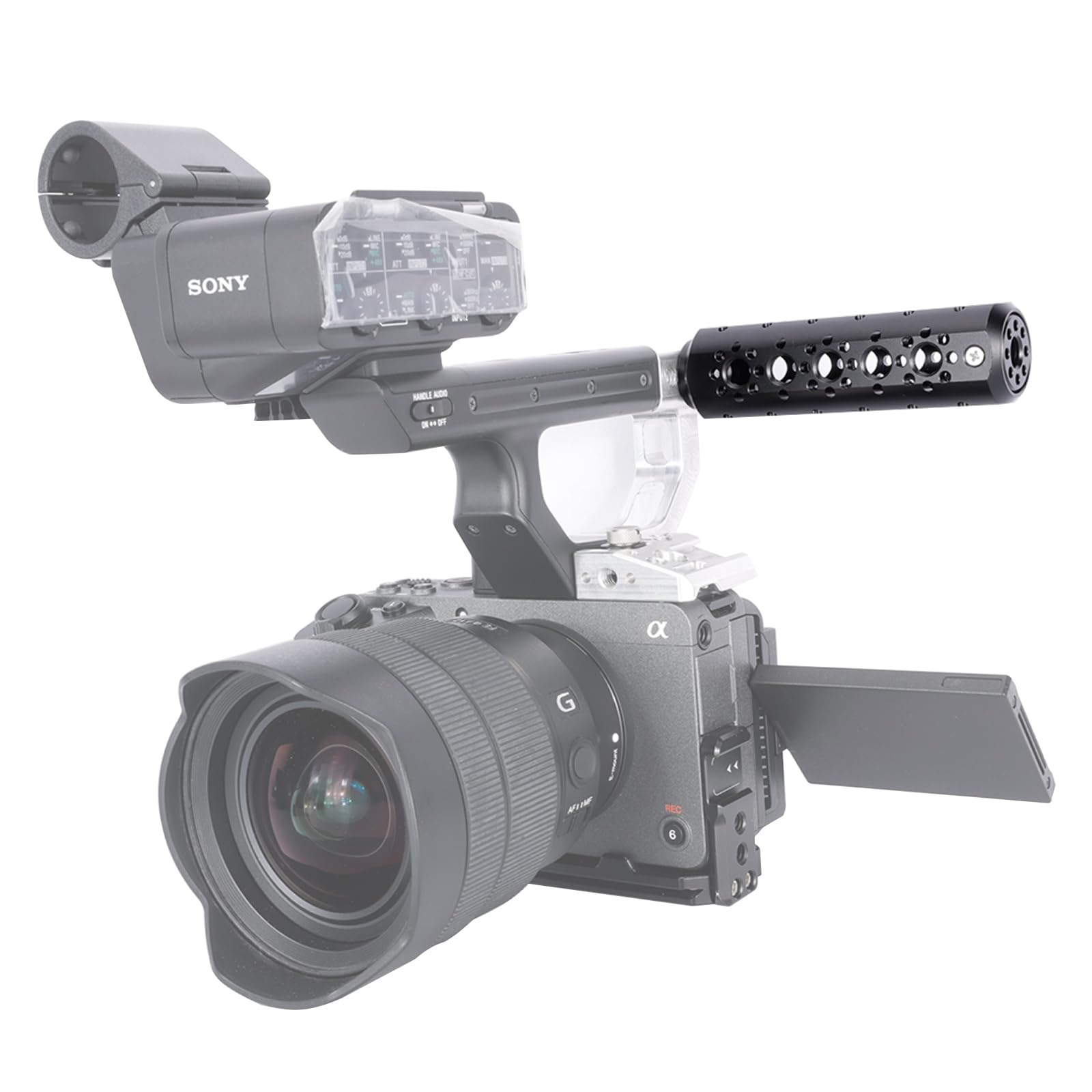 Niceyrig Cheese Mounting Plate Camera Accessory Extension Handle Grip For Arri Mount, Steady Video Support Stabilizer Camera Handgrip For Diy Accessories - 600