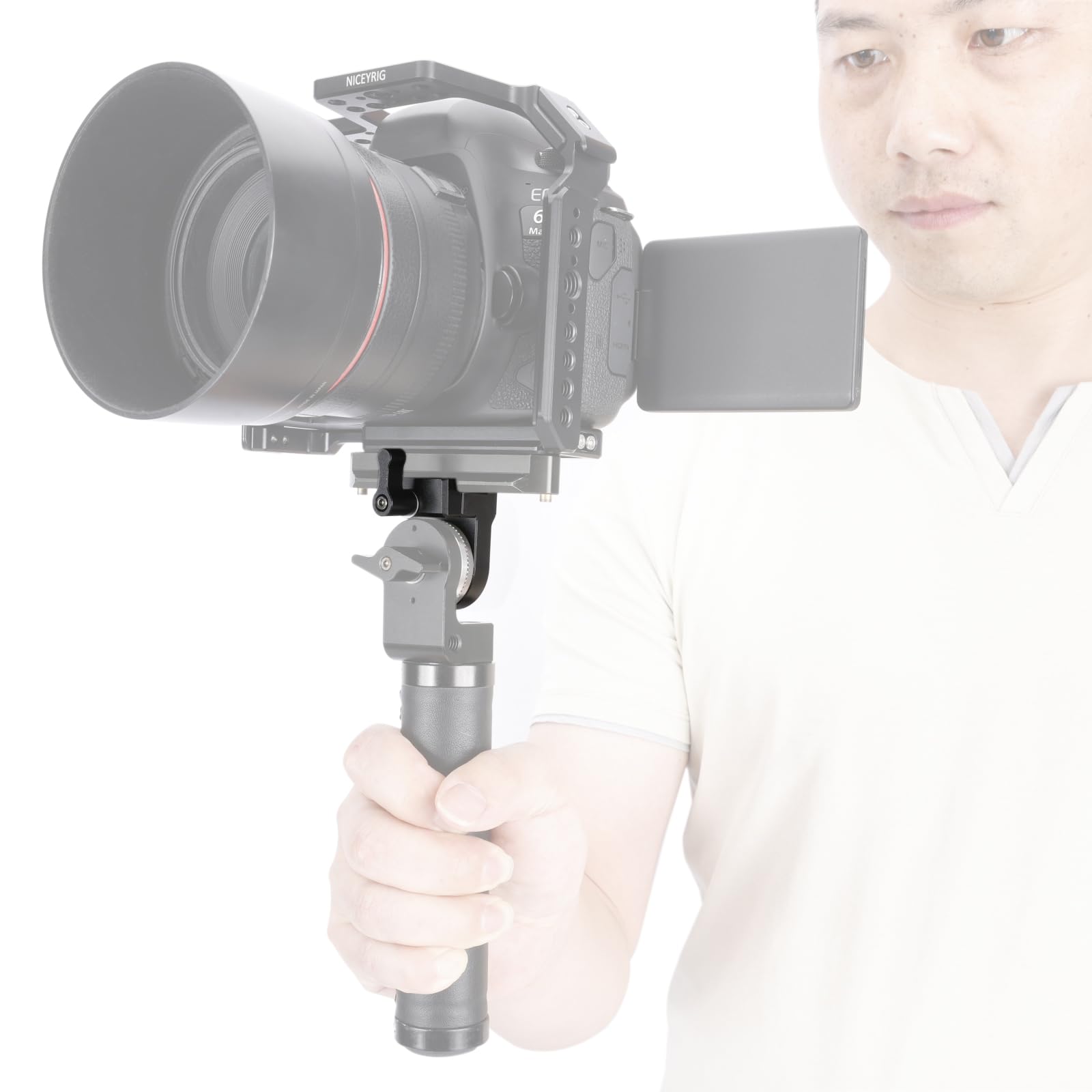 Niceyrig Quick Release Nato Clamp To Rosette Mount Adapter Applicable For Dji Rs2 / Rsc2 / Rs3 / Rs3 Pro / Rs4 / Rs4 Pro Stabilizer, Camera Cage Rig- 586