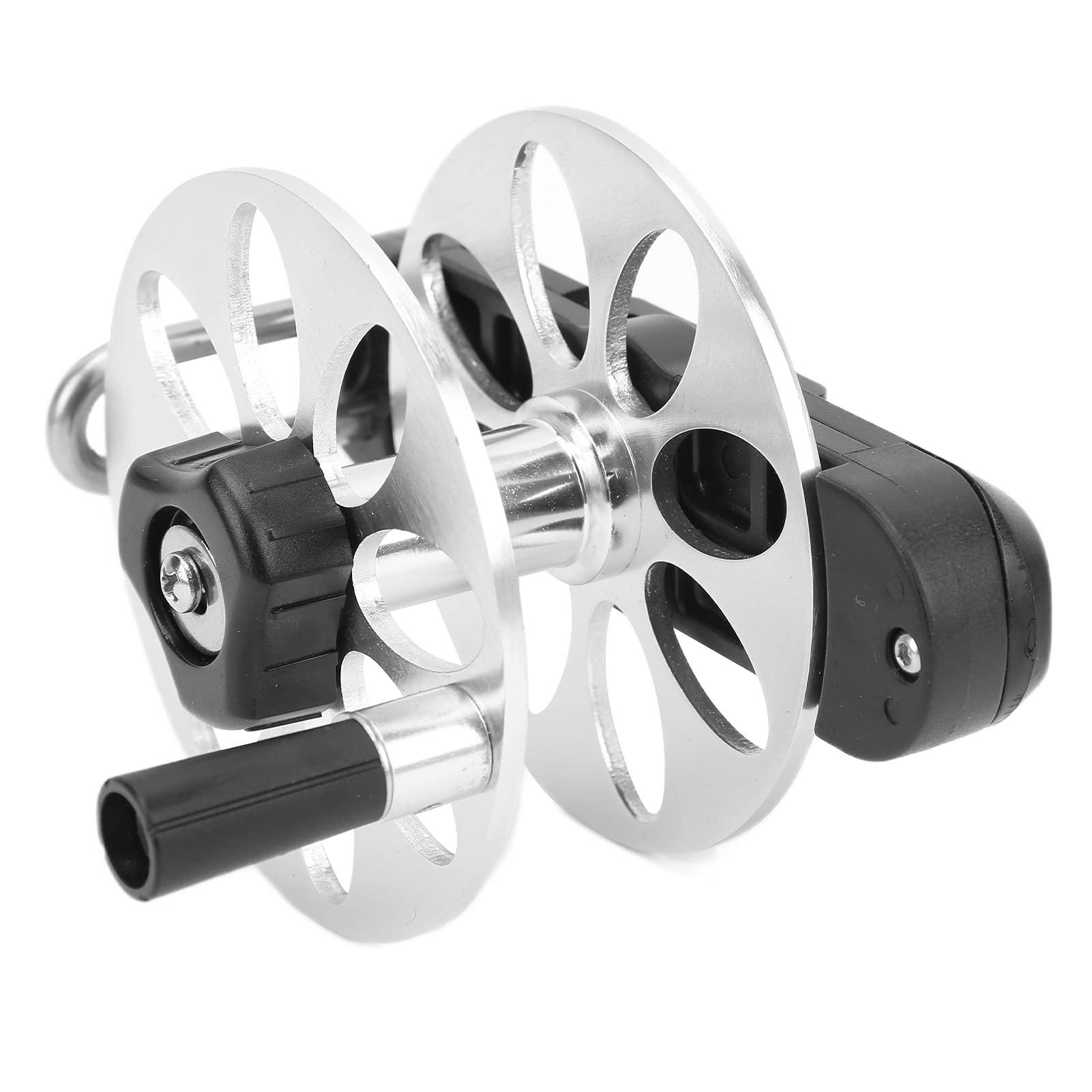 Broleo SpearReel, Tightening Knob Fishing Reel Foldable Handle Easy To Store Sturdy For Fishing