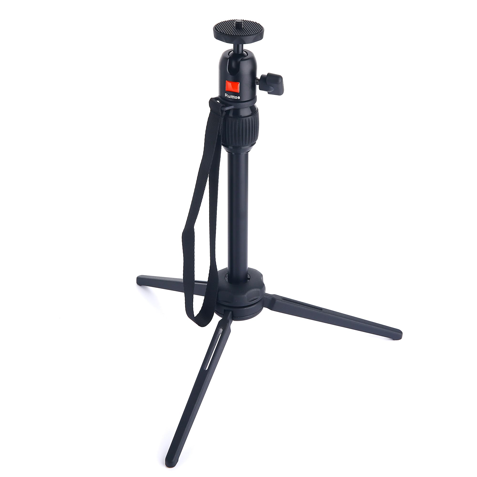 Ruittos Tripod Stand Compatible With Anker Nebula Capsule Series, Universal Mini Camera Tripod, Aluminum Alloy Portable Projector Stand For Capsule, Capsule Max, And Capsule Ii With Swivel Ball Head